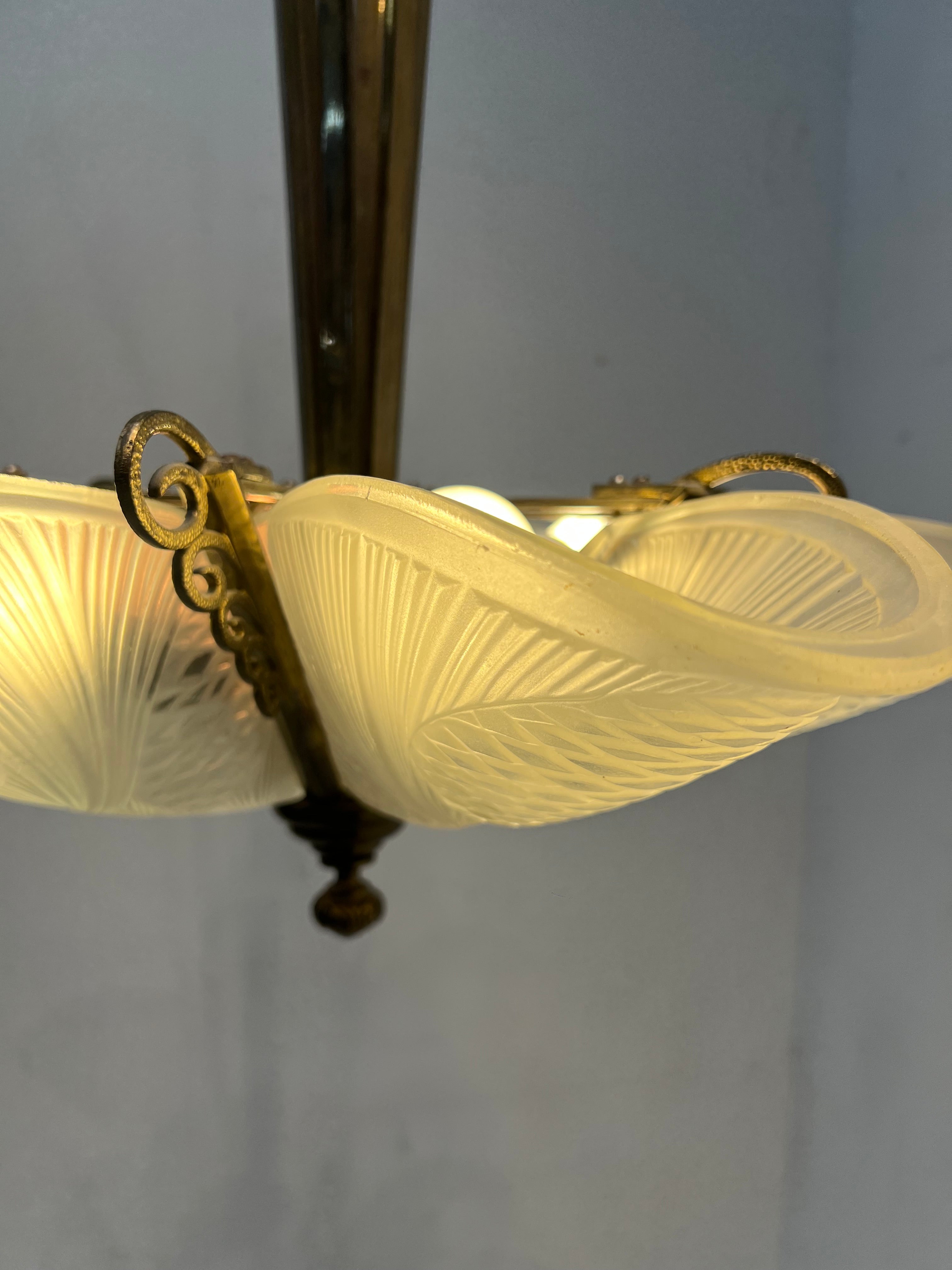 Vintage Art Deco Style Chandelier