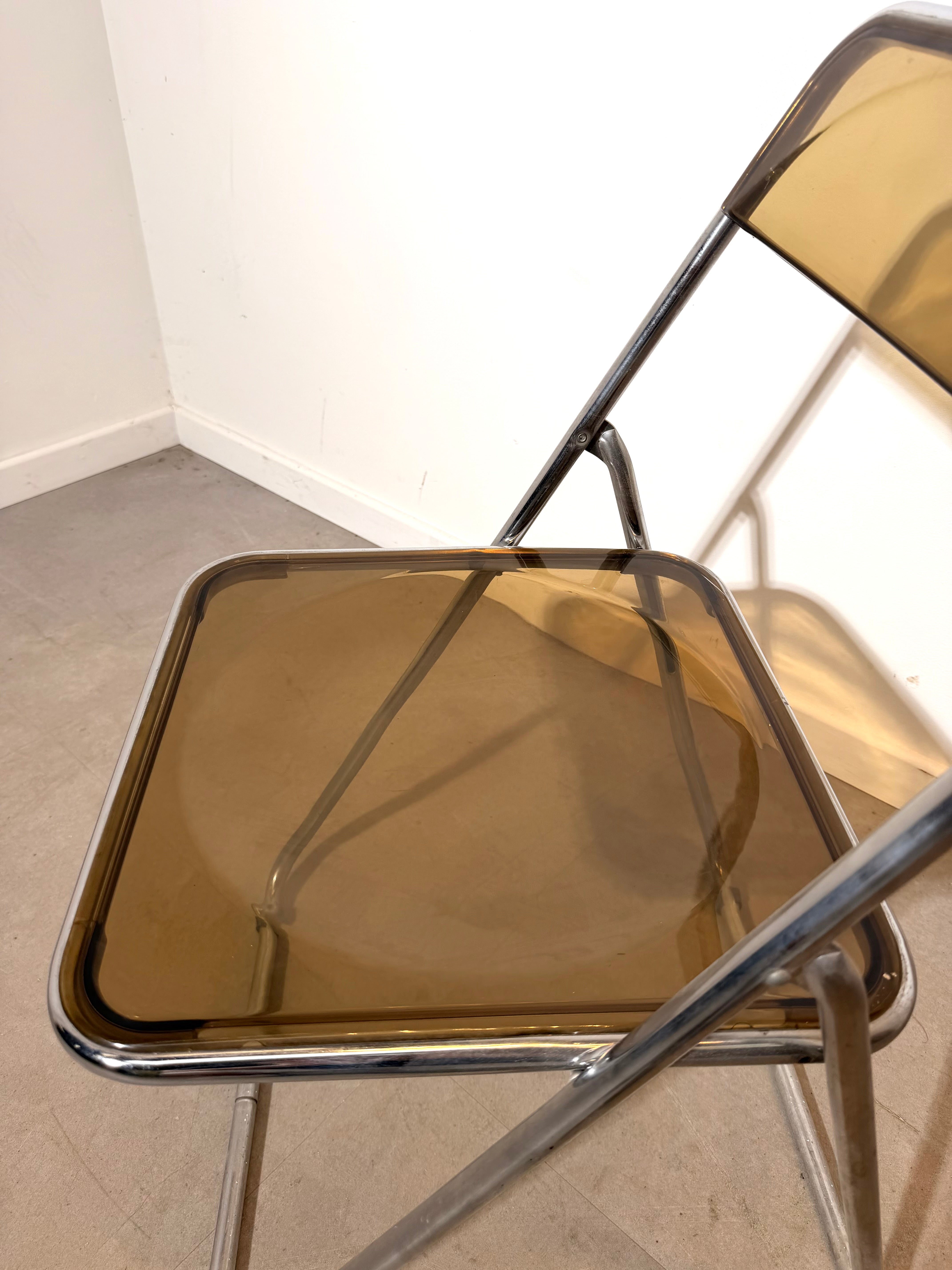 Chrome & Acrylic Folding Chair