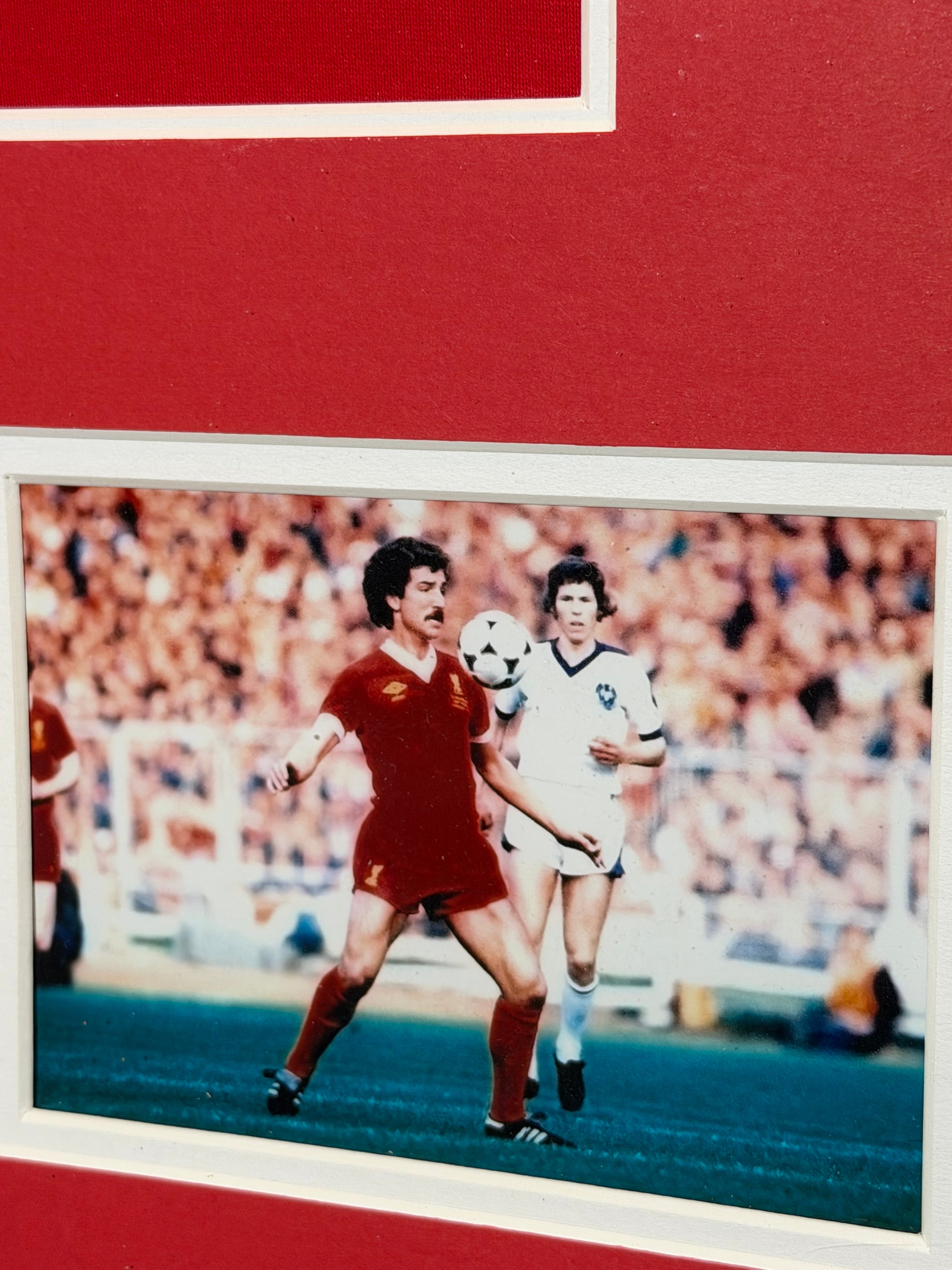 Liverpool FC Signed Jersey – Graeme Souness Autograph – 1982 Hitachi Shirt Framed