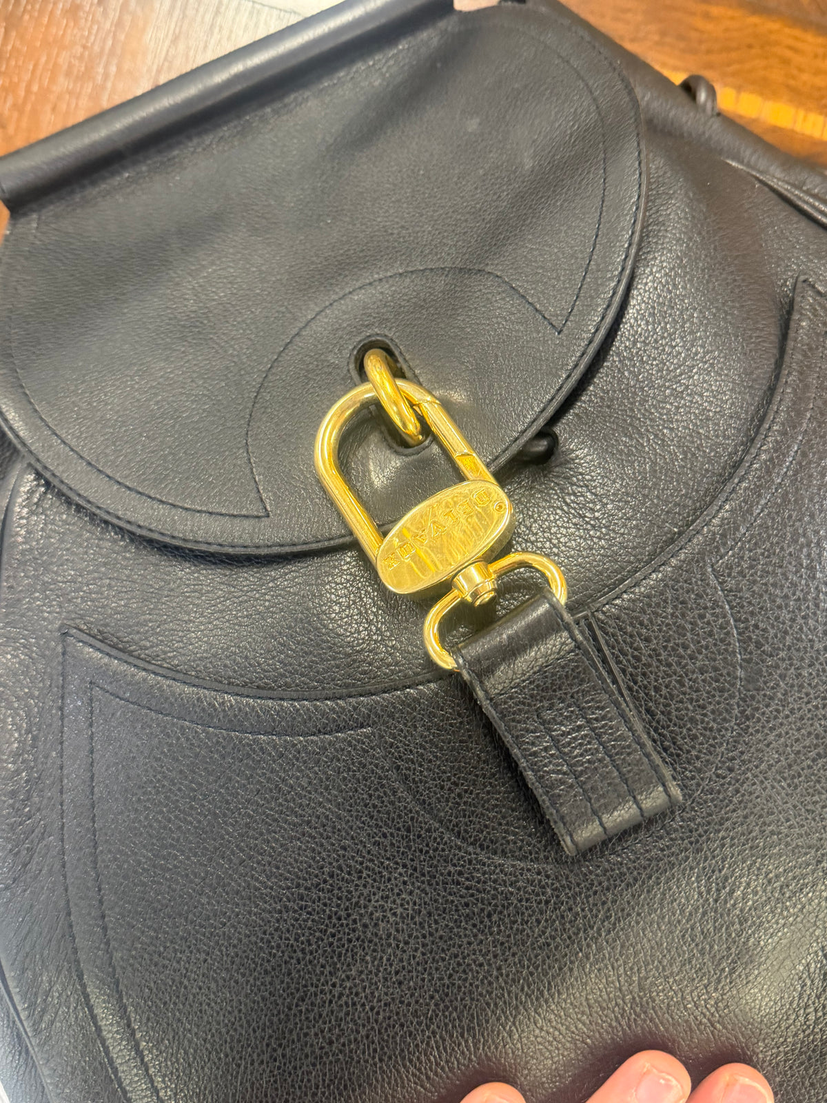 Delvaux Lucifer GM – Black Leather Backpack