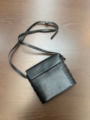 Delvaux Le Cèdre Black Leather Crossbody Bag