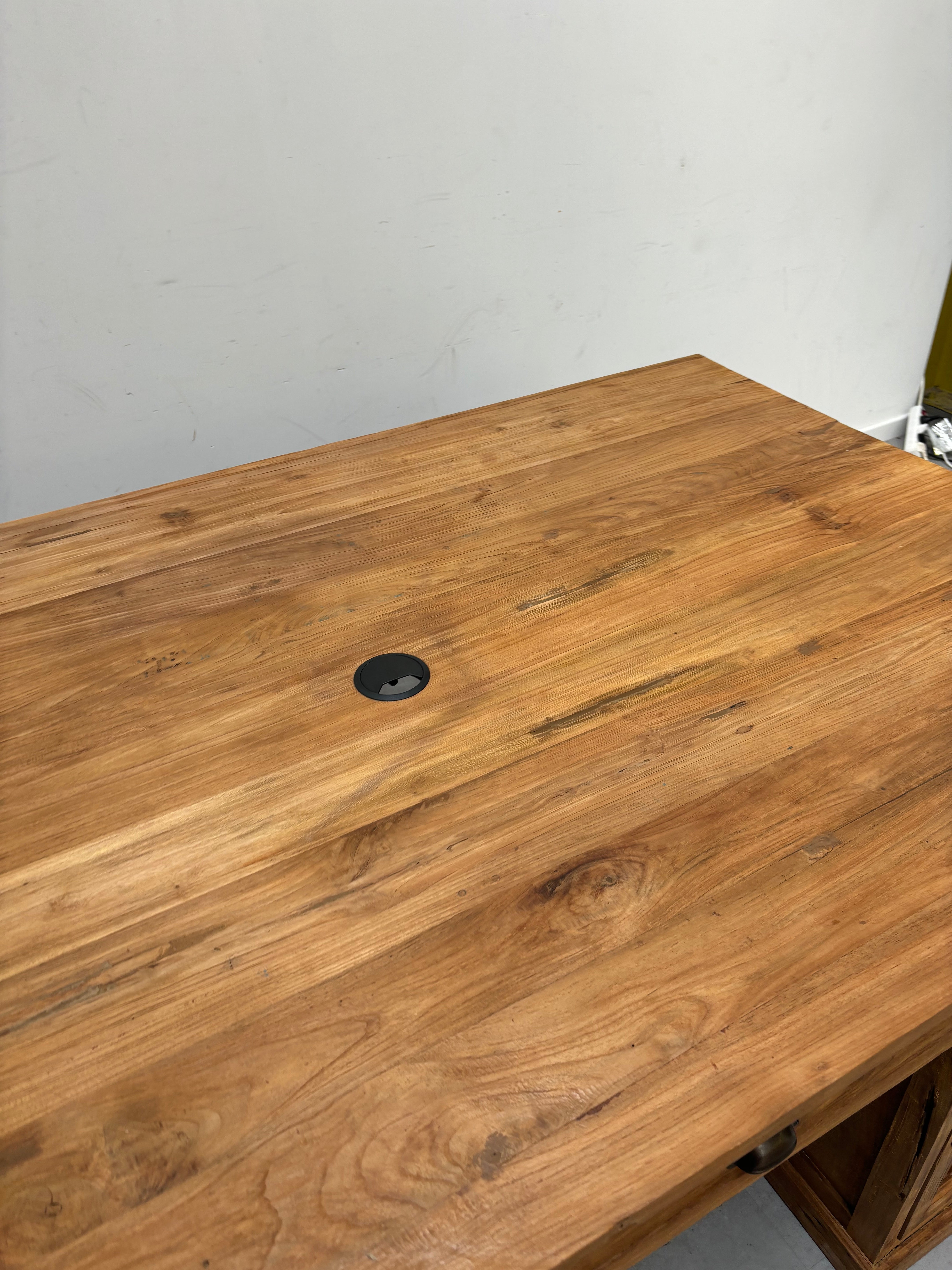 Bureau « XL Double Face » en teck recyclé