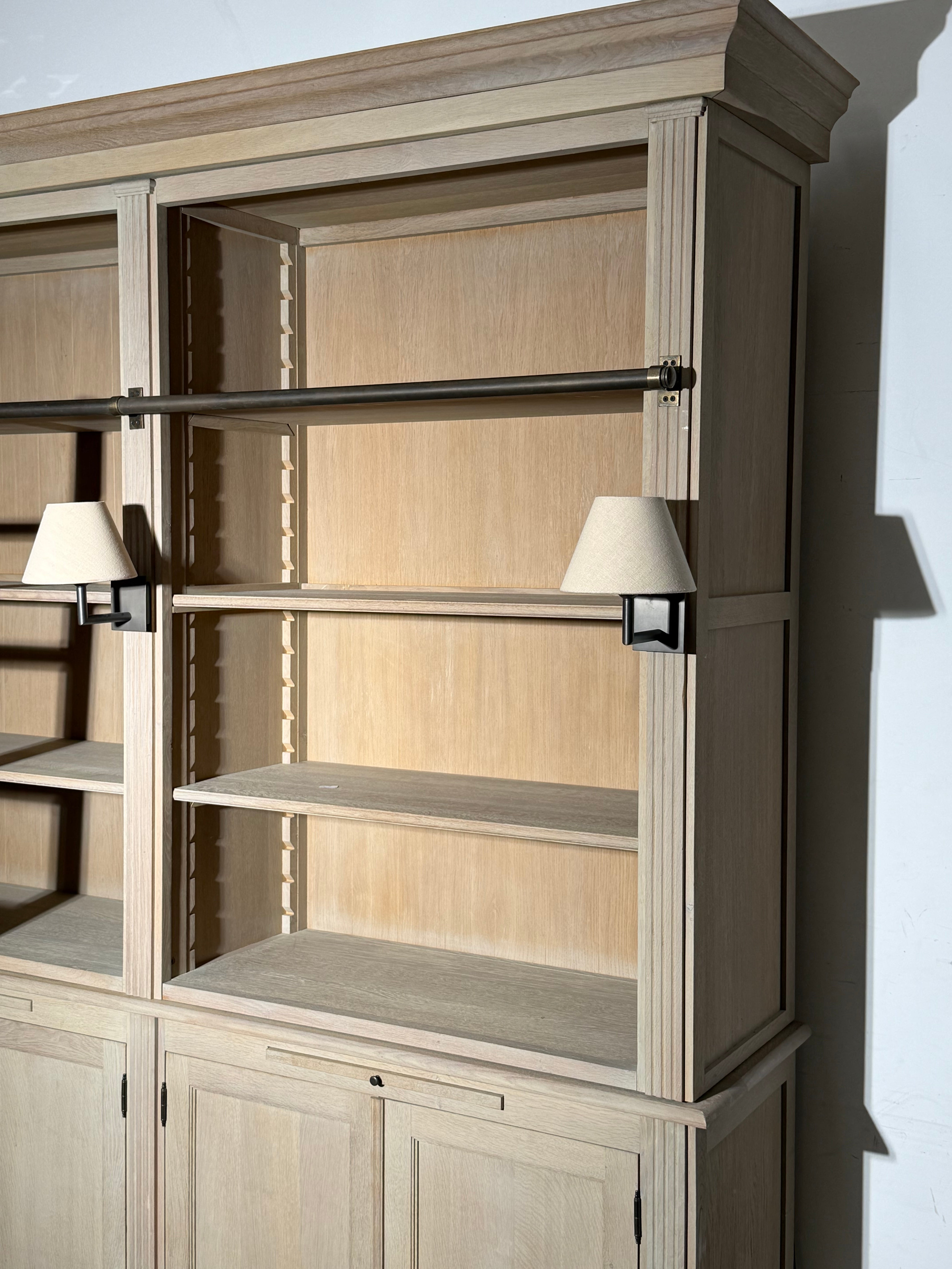 Charrell Home Interiors Library Cabinet with Ladder – H240 x 206 x 47 cm