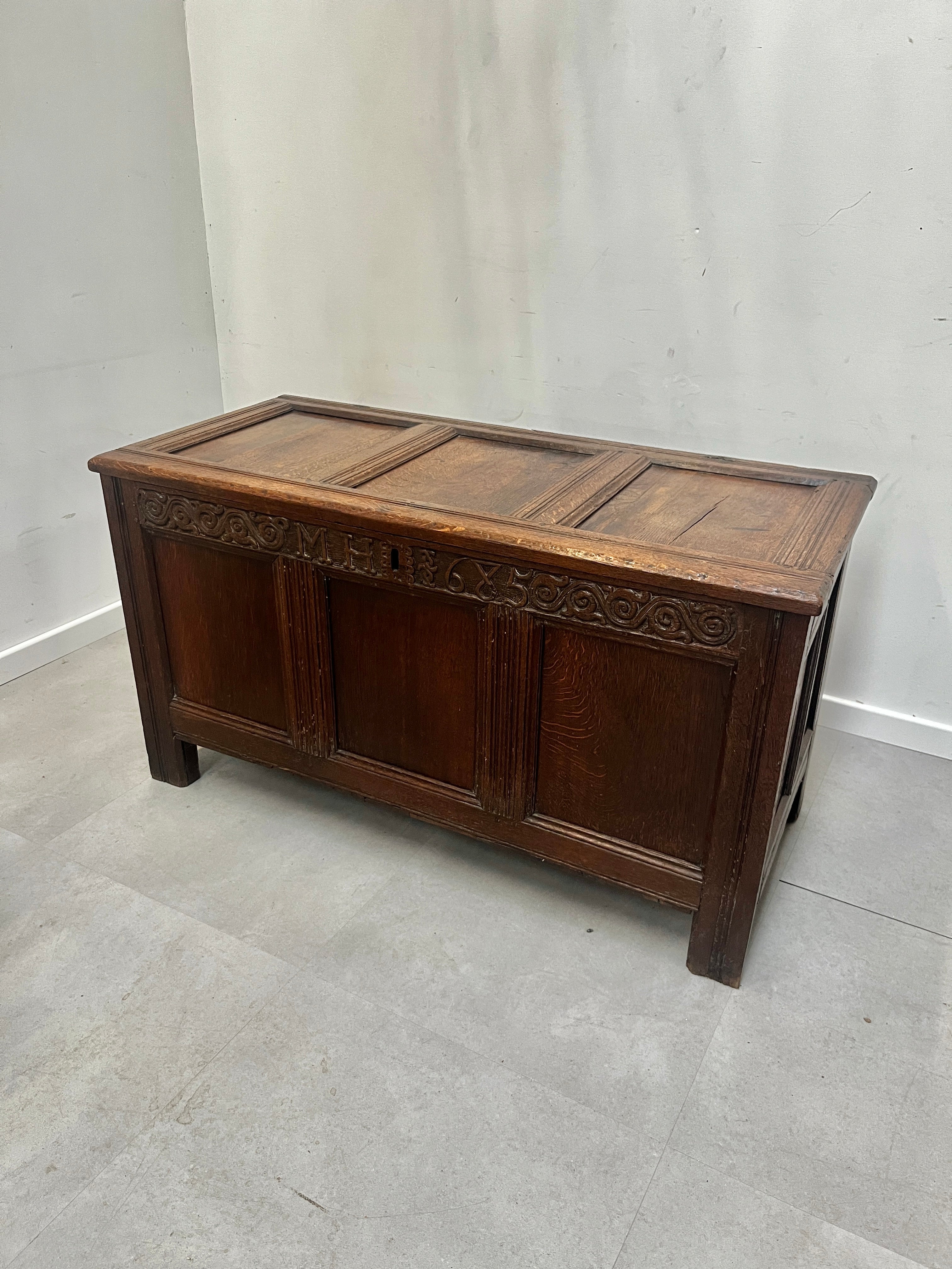 Antique Chest Oak 18th Century