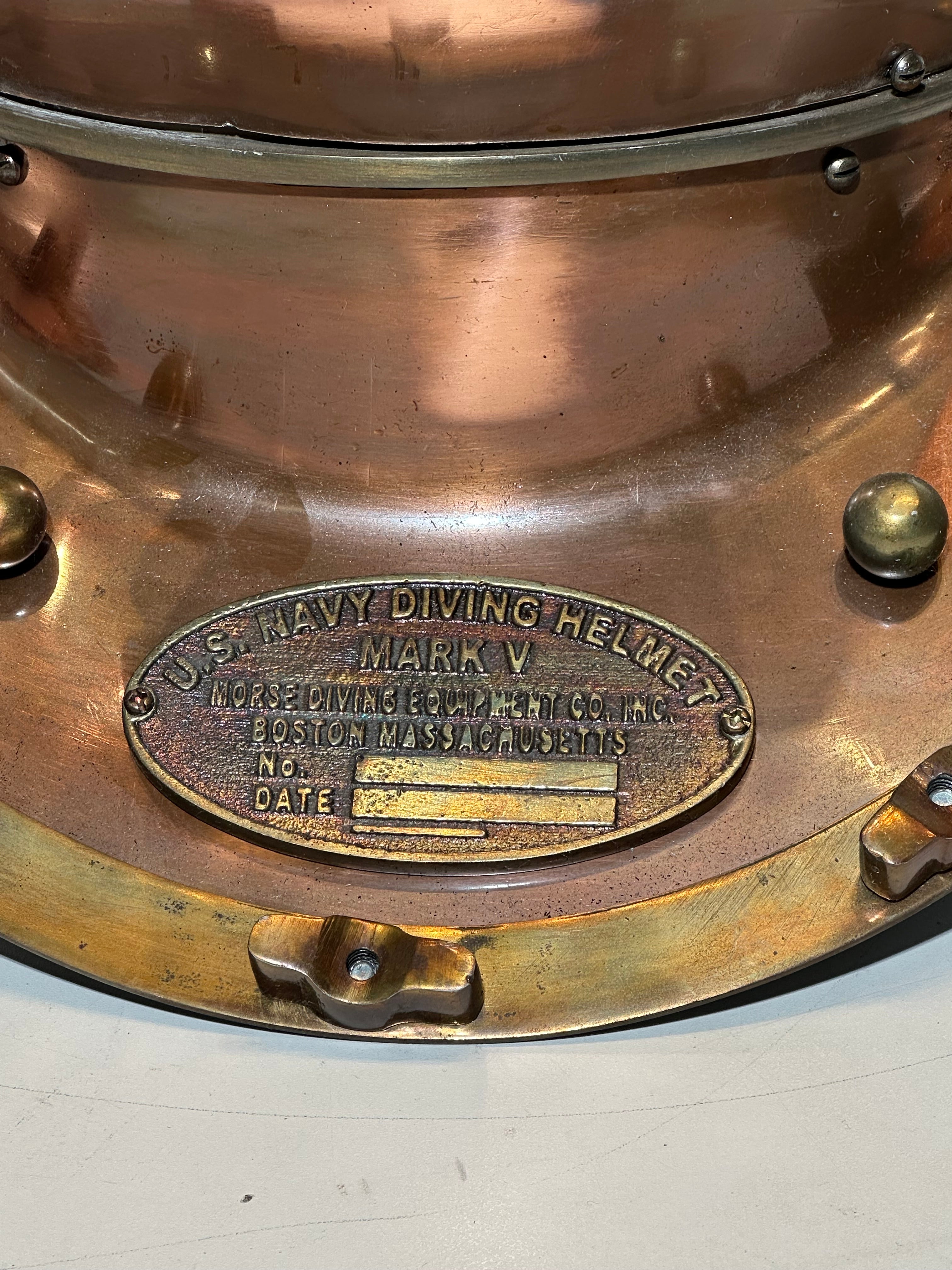 Vintage US Navy Mark V duikhelm