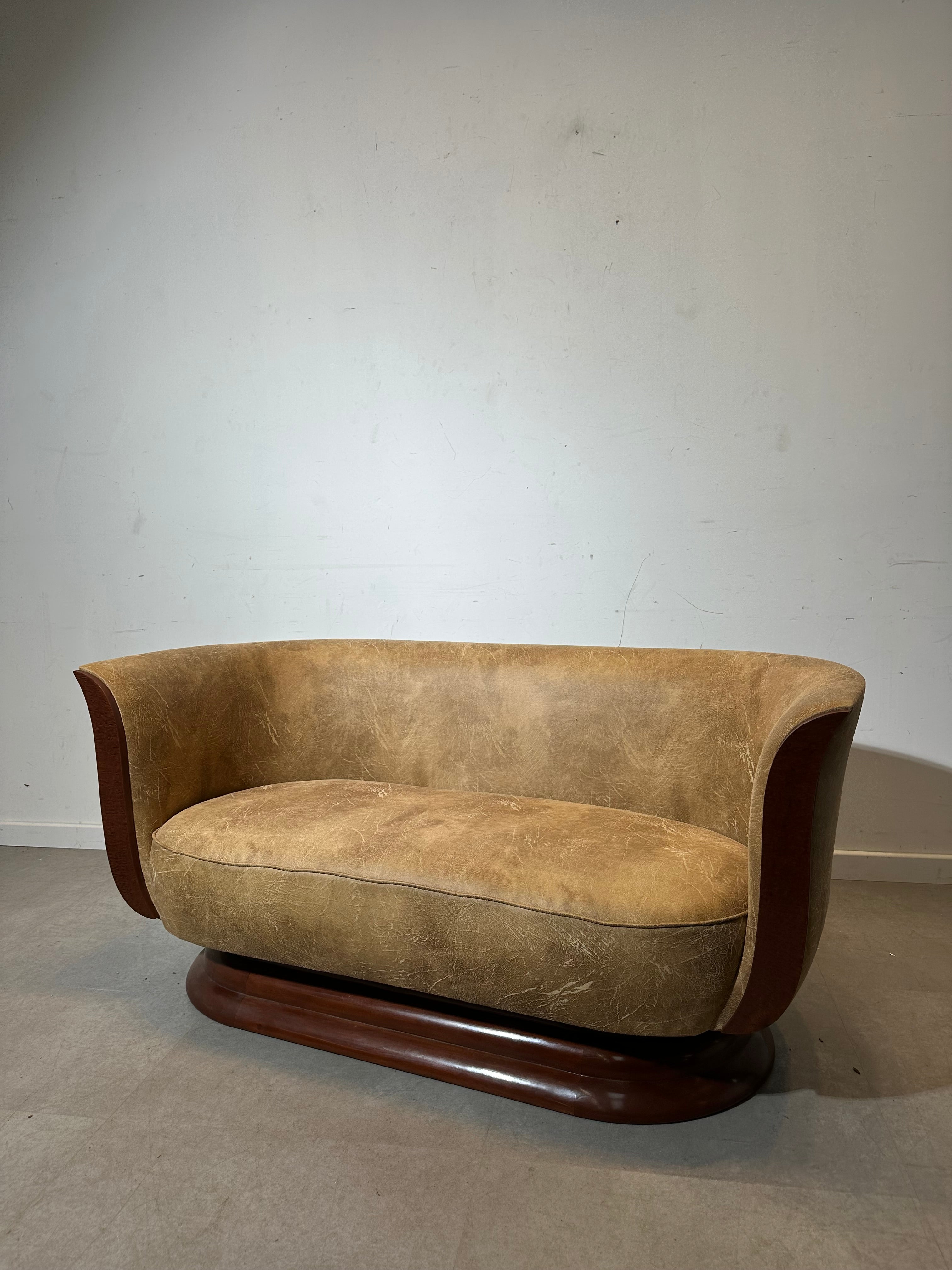 Art Deco "Hotel Le Malandre" Sofa