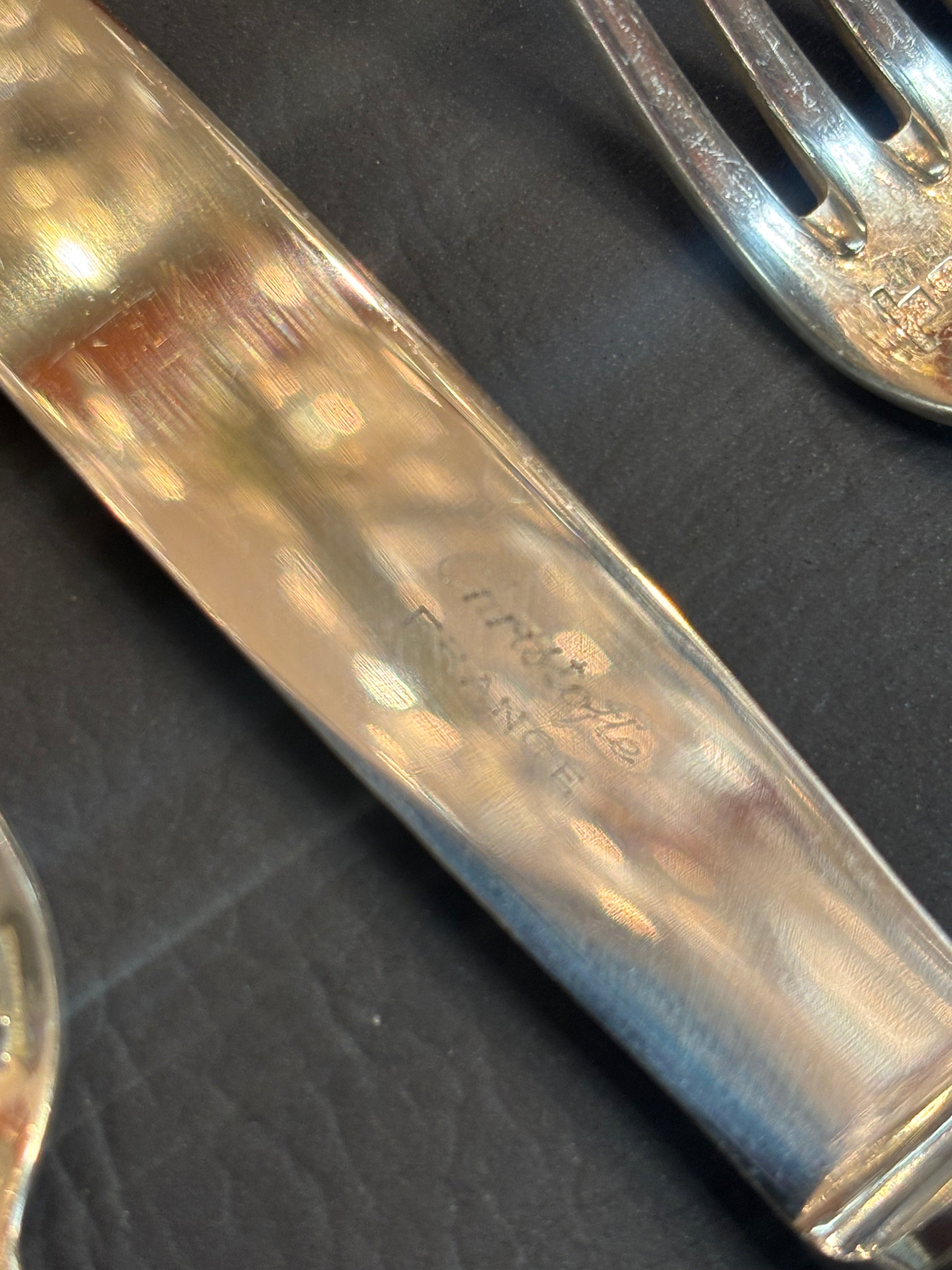 Service de couverts Christofle Spatours – 7 couverts de 12 pièces + 5 pièces de service