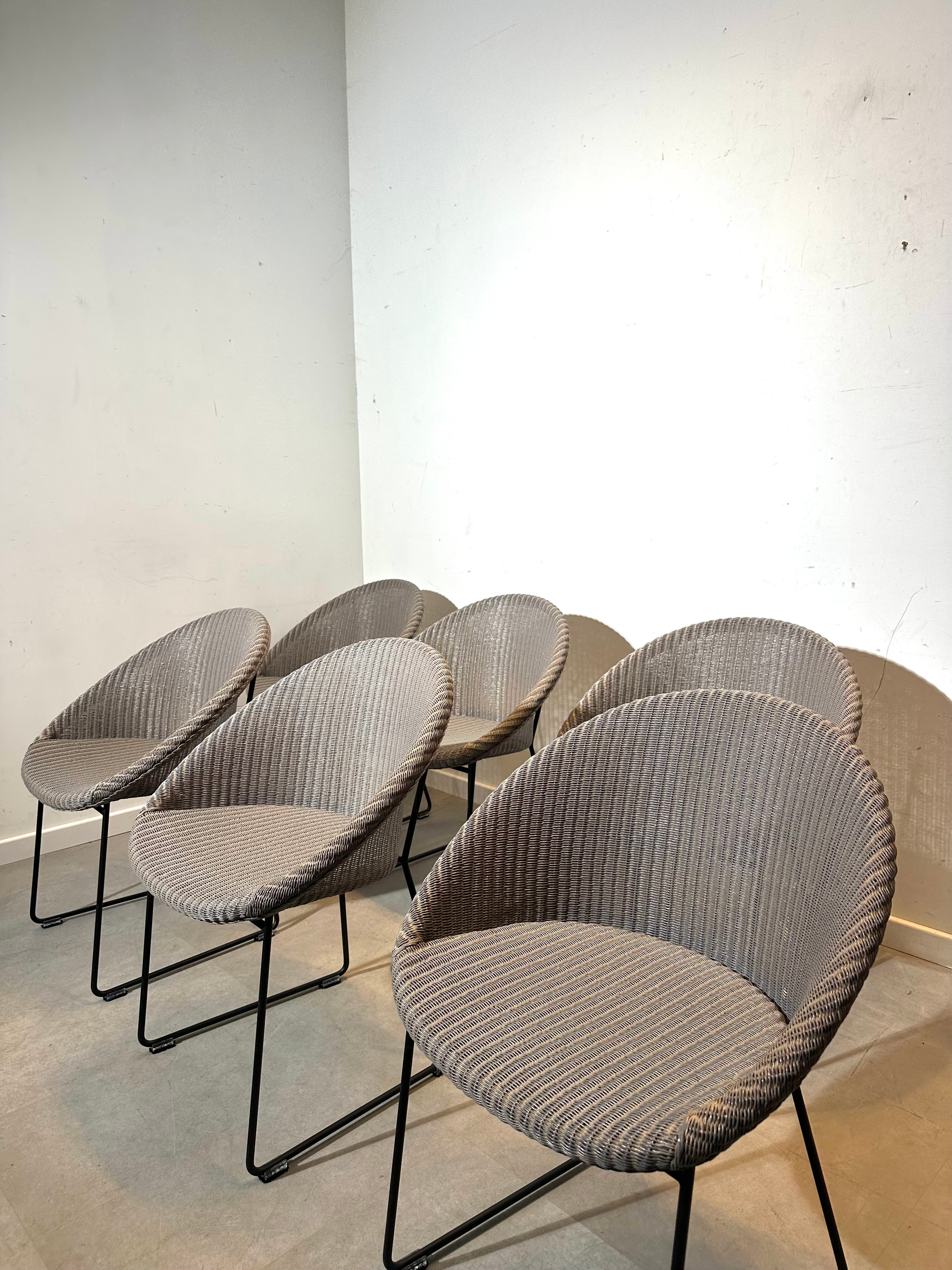 Set of 6 Vincent Sheppard “Joe” dining chairs