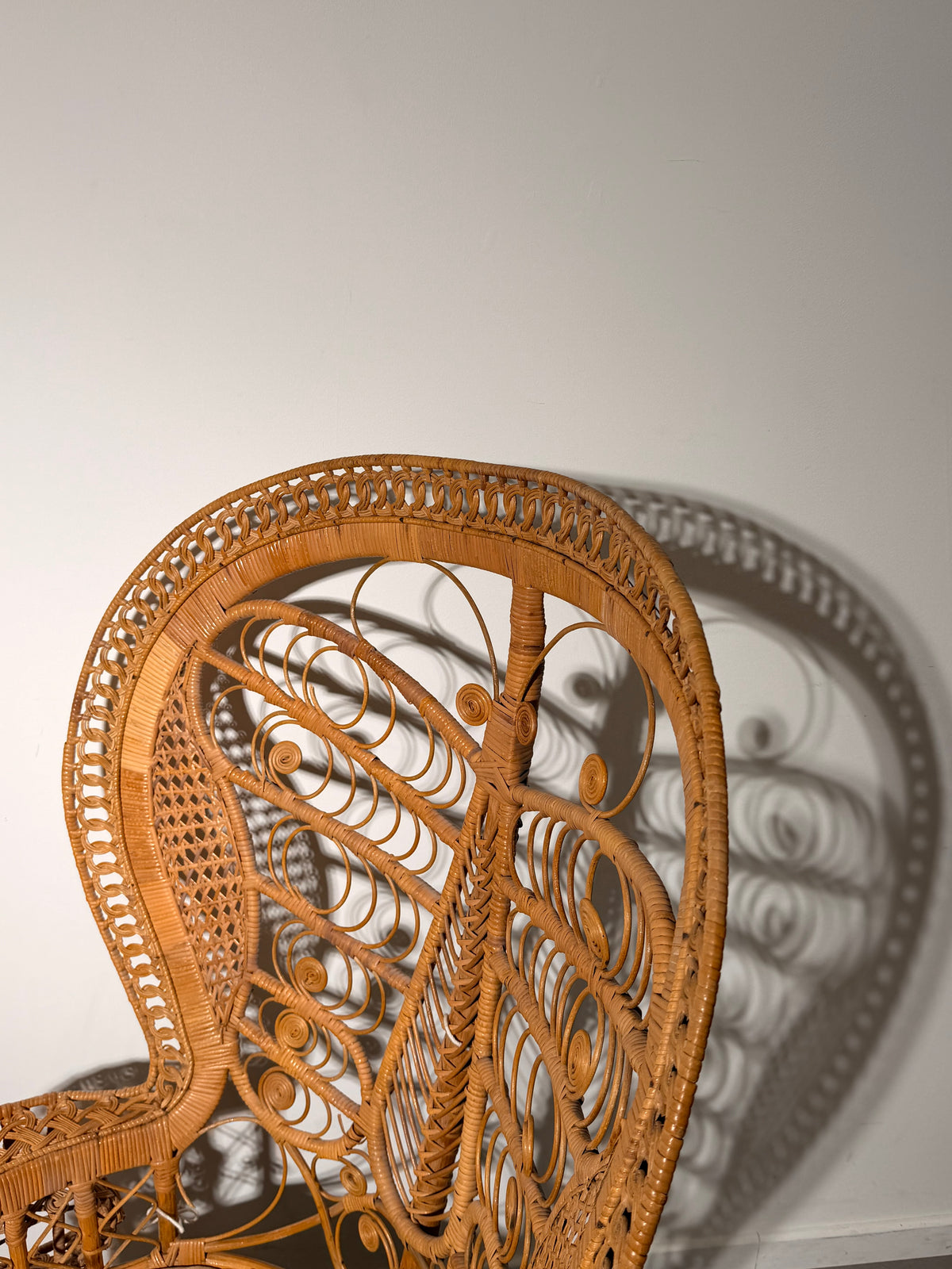 Vintage Rattan Peacock Chair