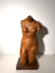 C. Eeckhout – Female Torso Sculpture on Rectangular Base
