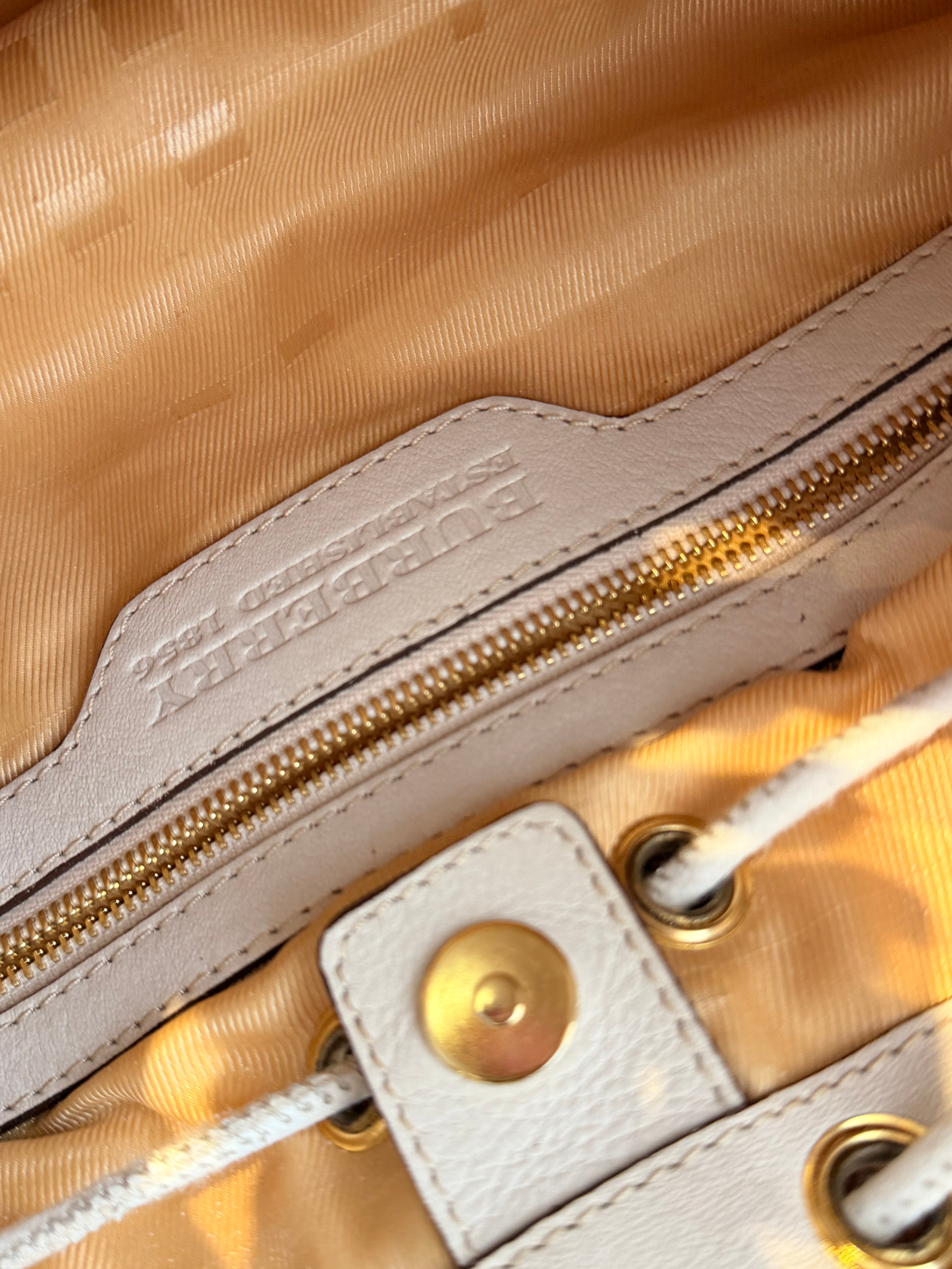 Burberry Nova Check Drawstring Hobo Bag
