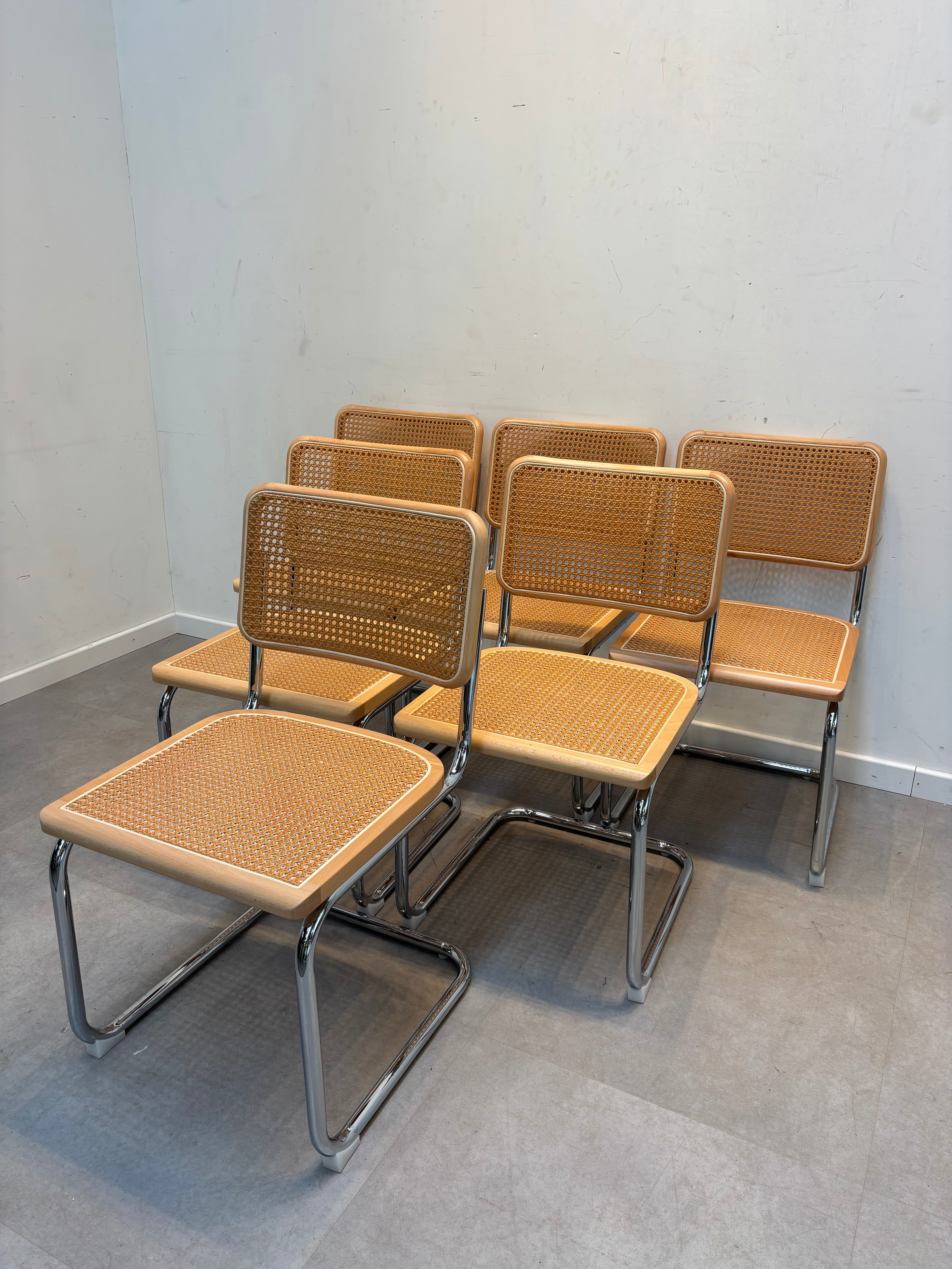 S-Chair Natural Chrome