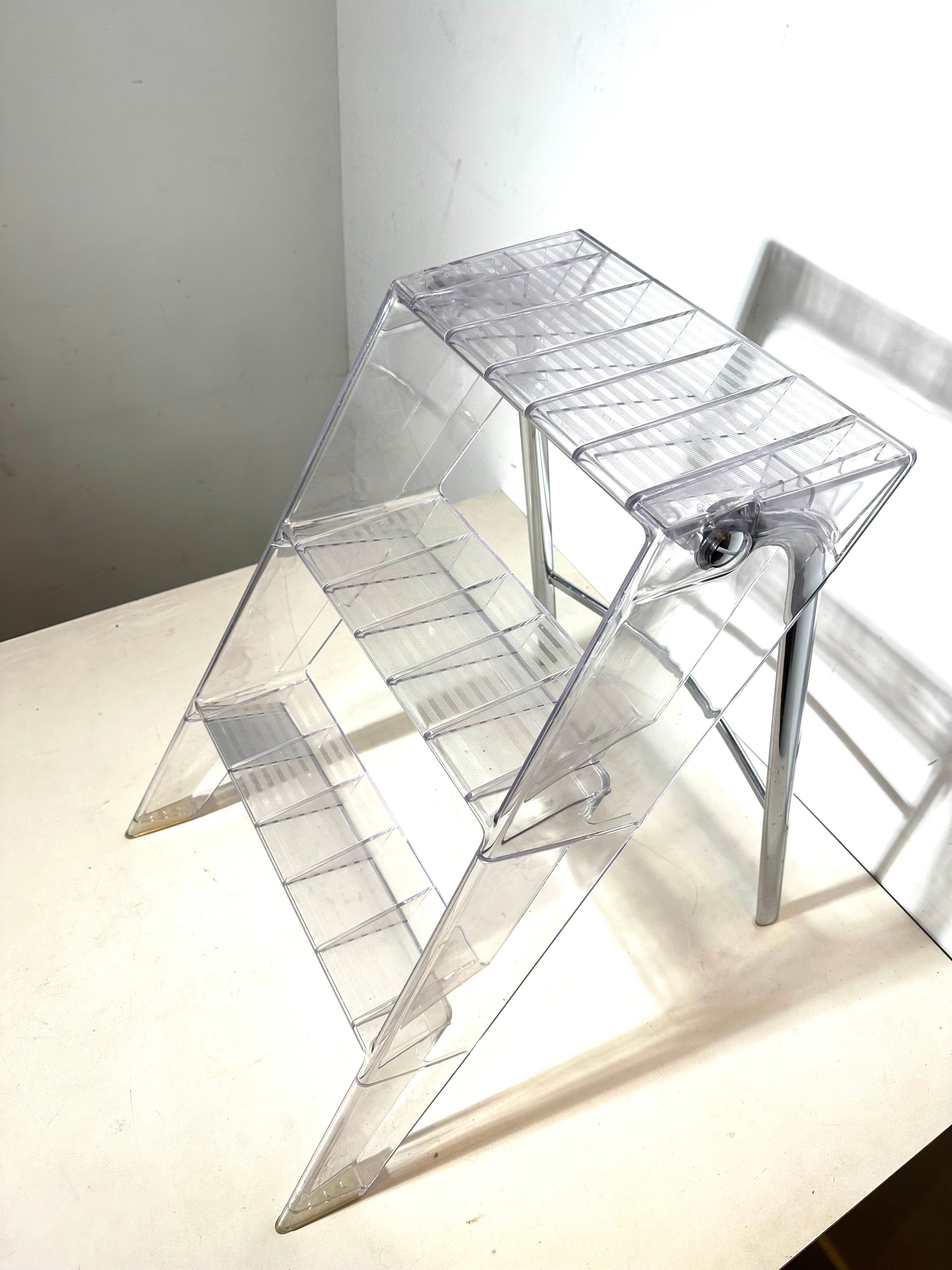 Kartell transparent ladder stool