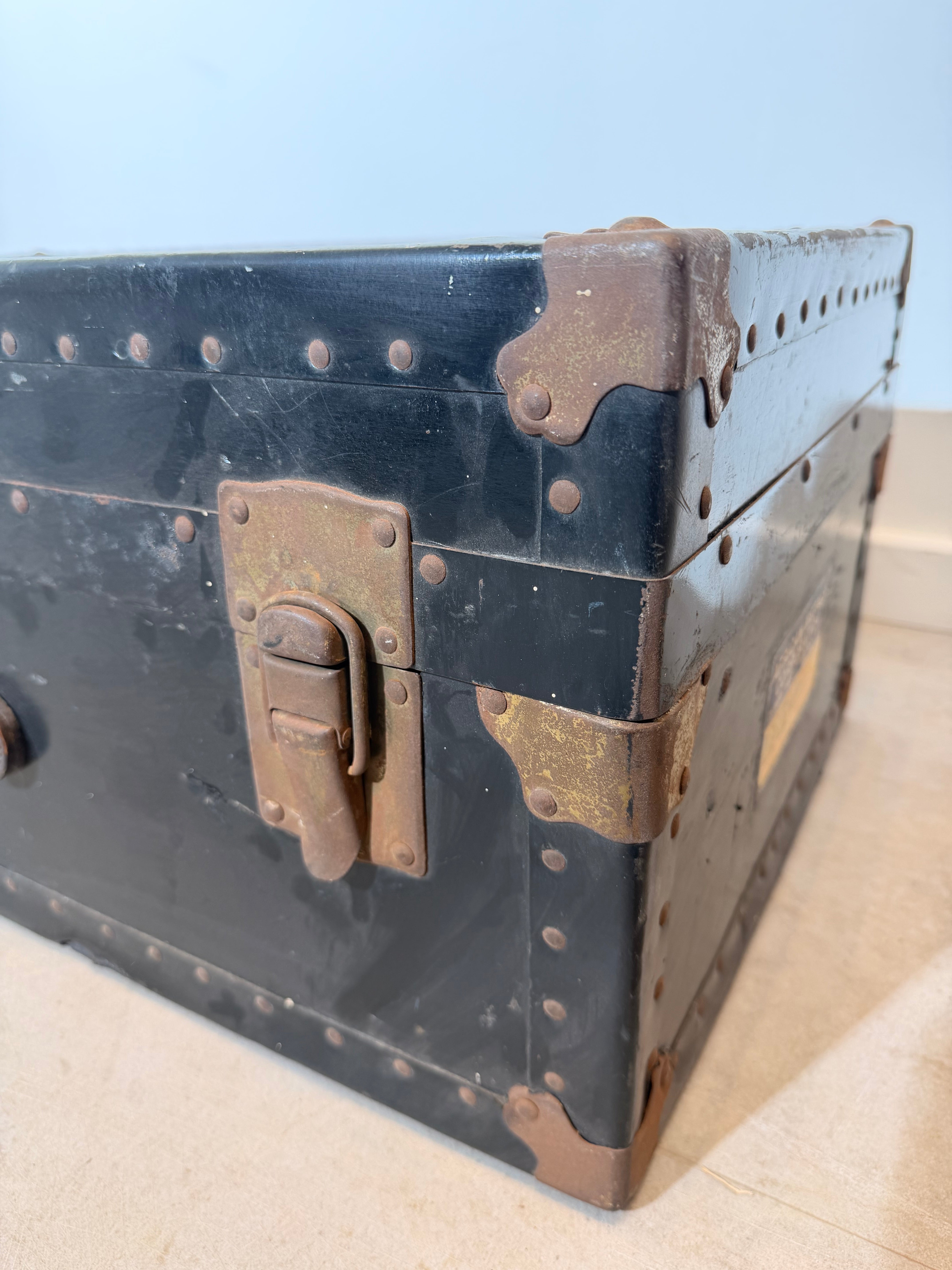 Antique Black Steamer