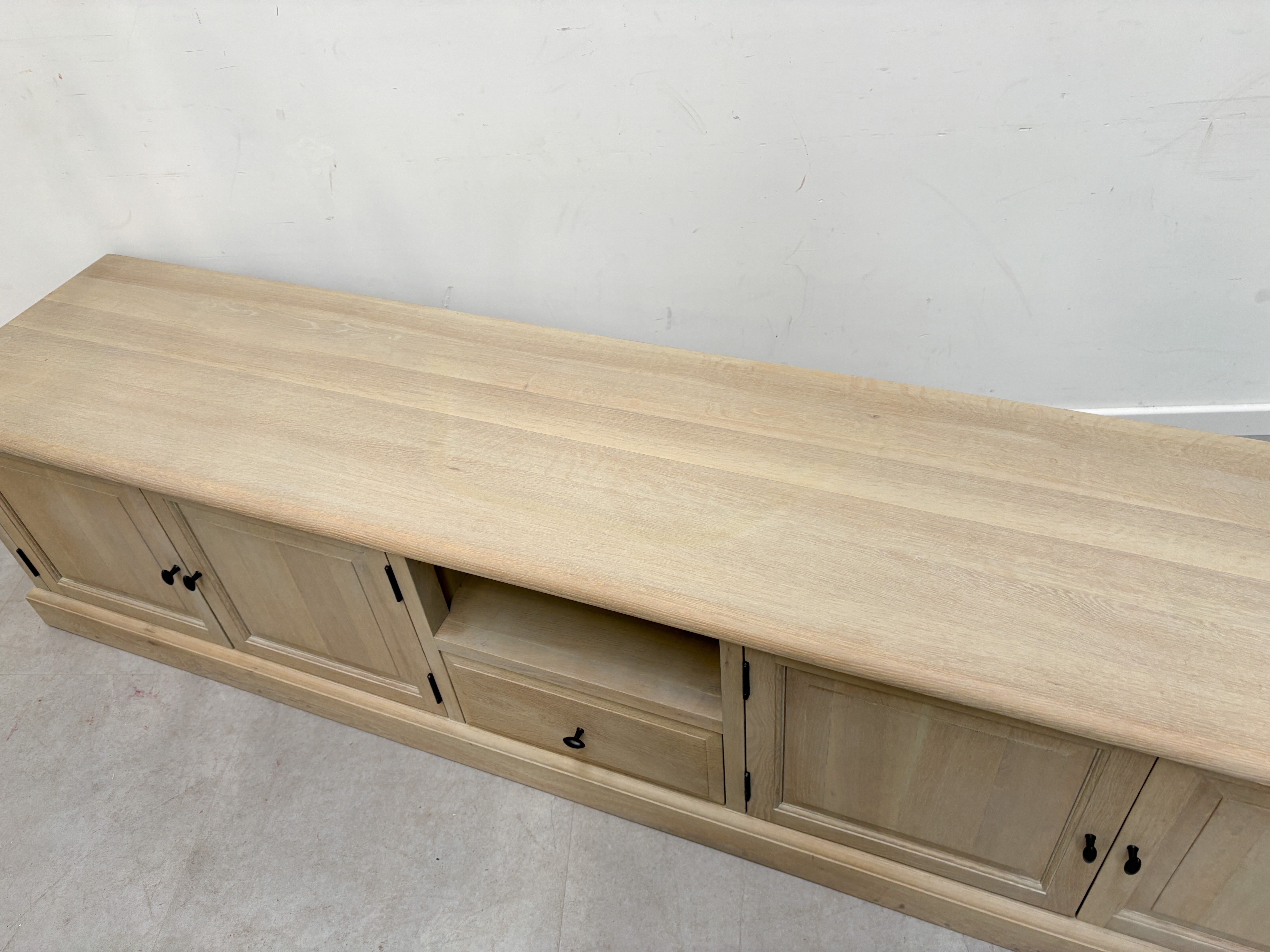 Tv Cabinet Oak White Wash Finish