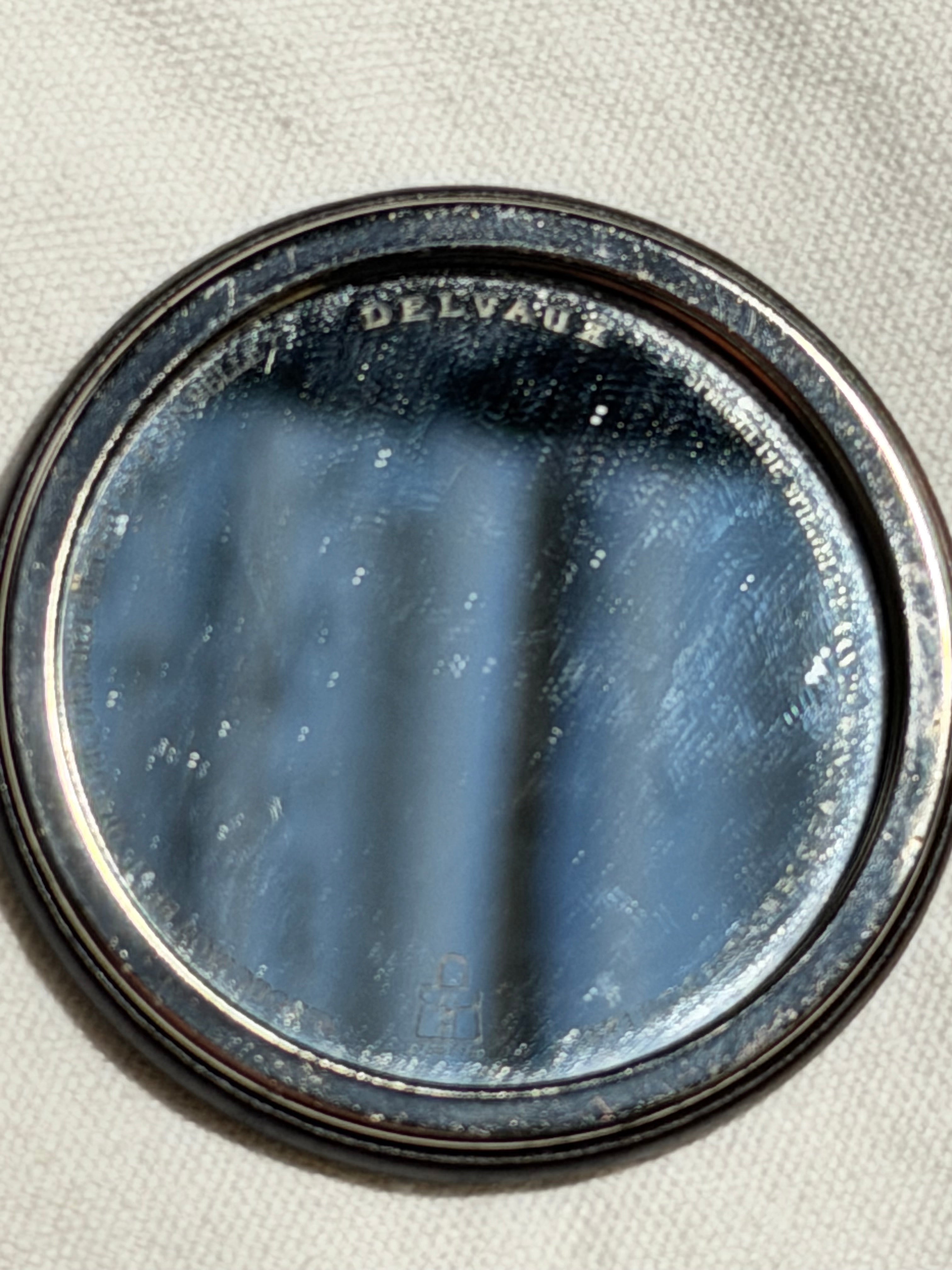 Delvaux Le Pin Mini Black Leather Bag with Dustbag and Mirror