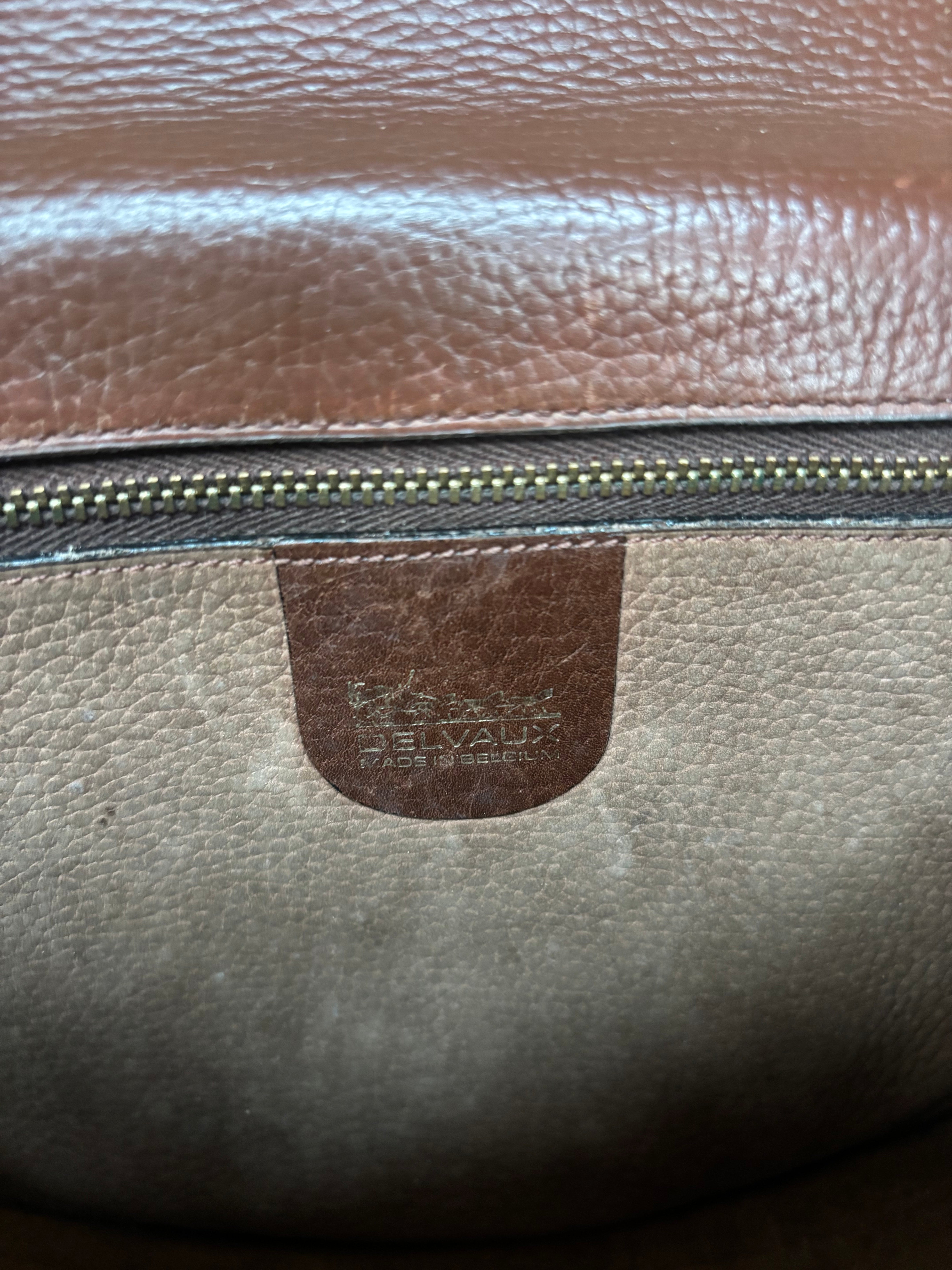 Sac bandoulière Delvaux Cognac