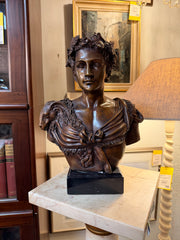 Bronze Bust of Caesar – Classical Roman Style Sculpture – 40 × 30 cm