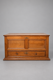 Oak Storage Chest with Lower Drawer