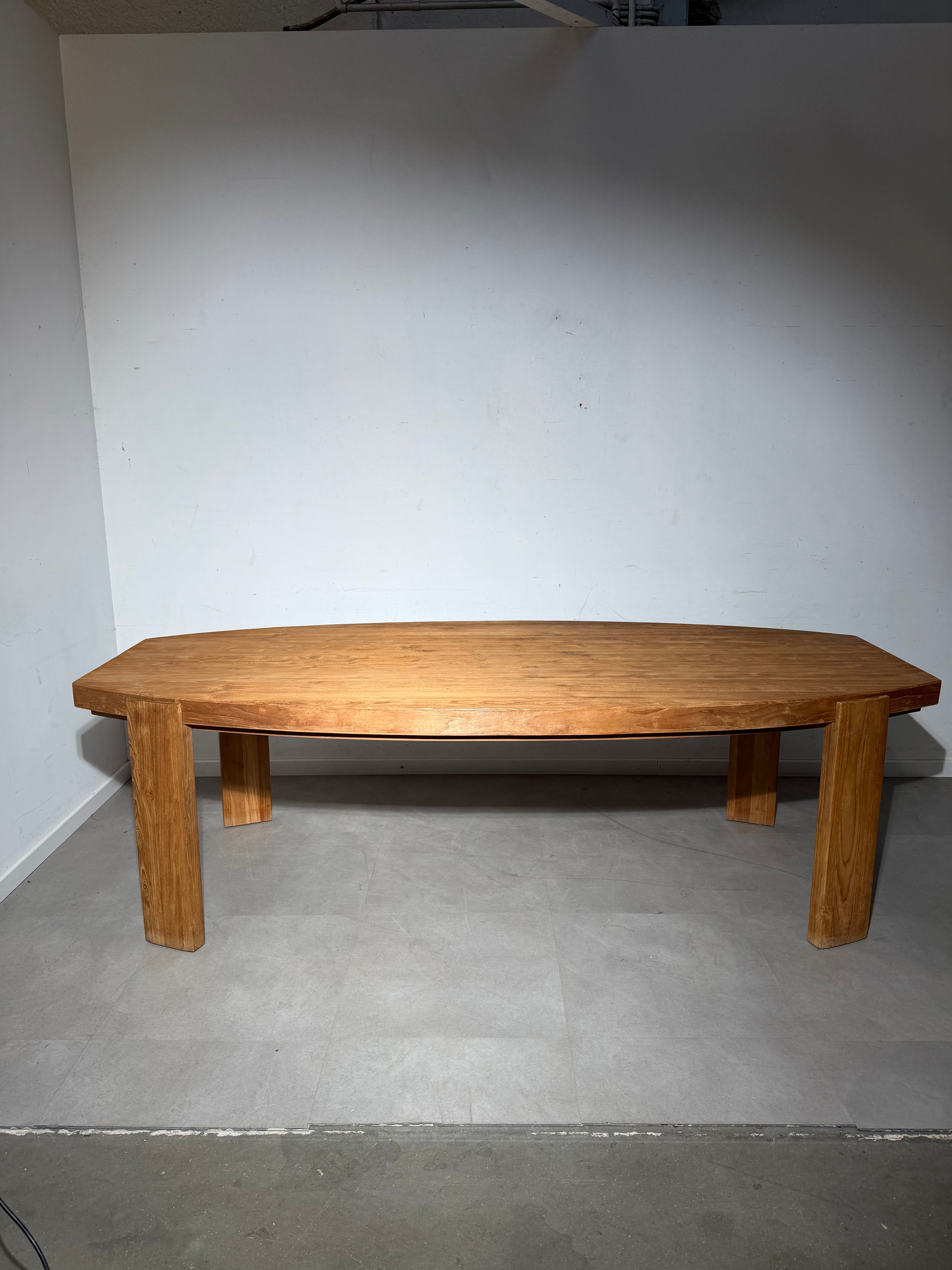 Massive Teak Wood Dining Table
