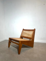 Vintage Low Lounge Chair in Solid Wood