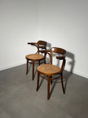 Thonet Model 233 Bentwood Armchairs – Pair