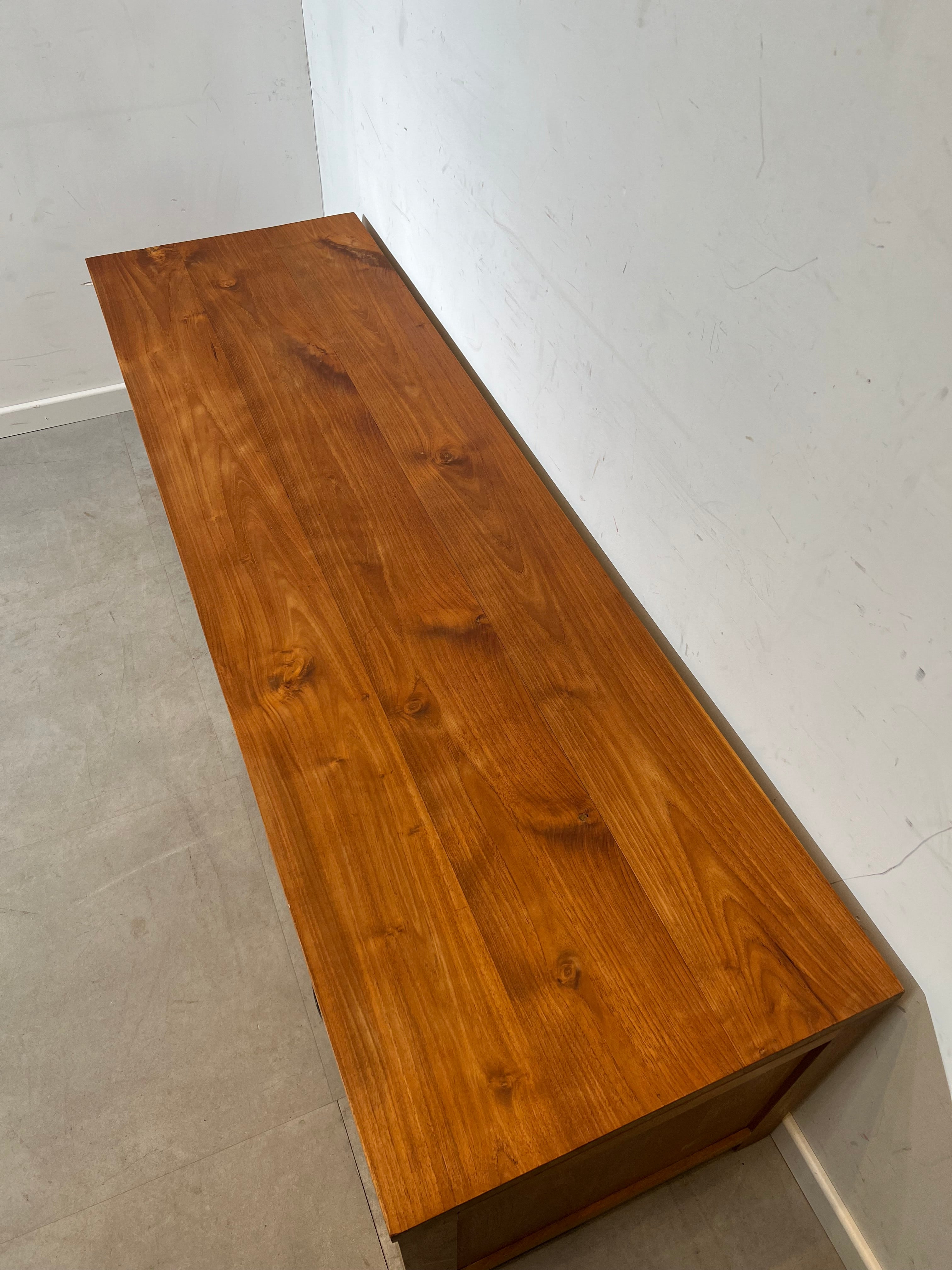 Large Solid Teak TV Cabinet