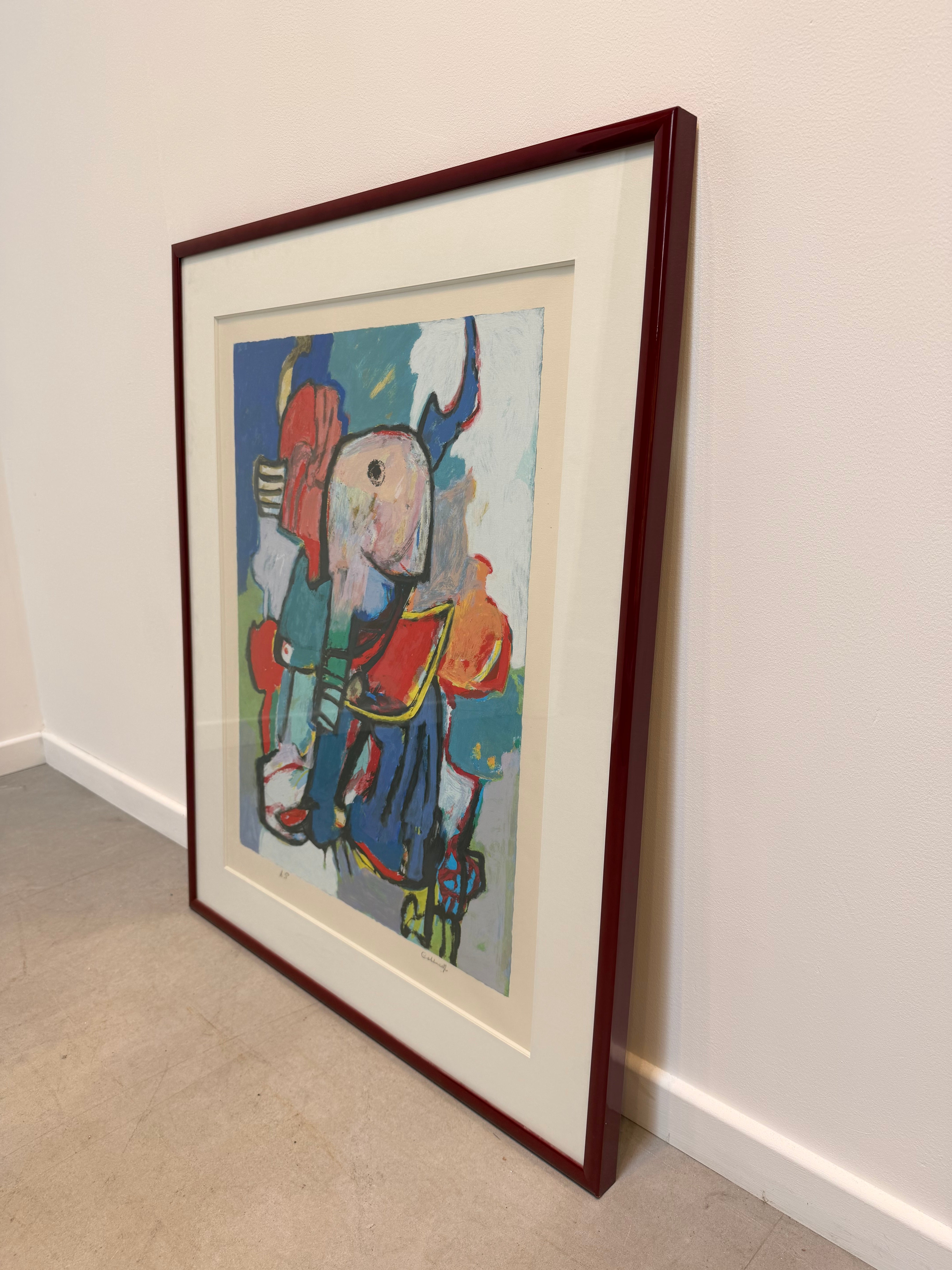 Jan Cobbaert Abstract Composition – Signed Limited Edition Lithograph