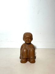 Gesneden houten sculptuur "Joris Minne"