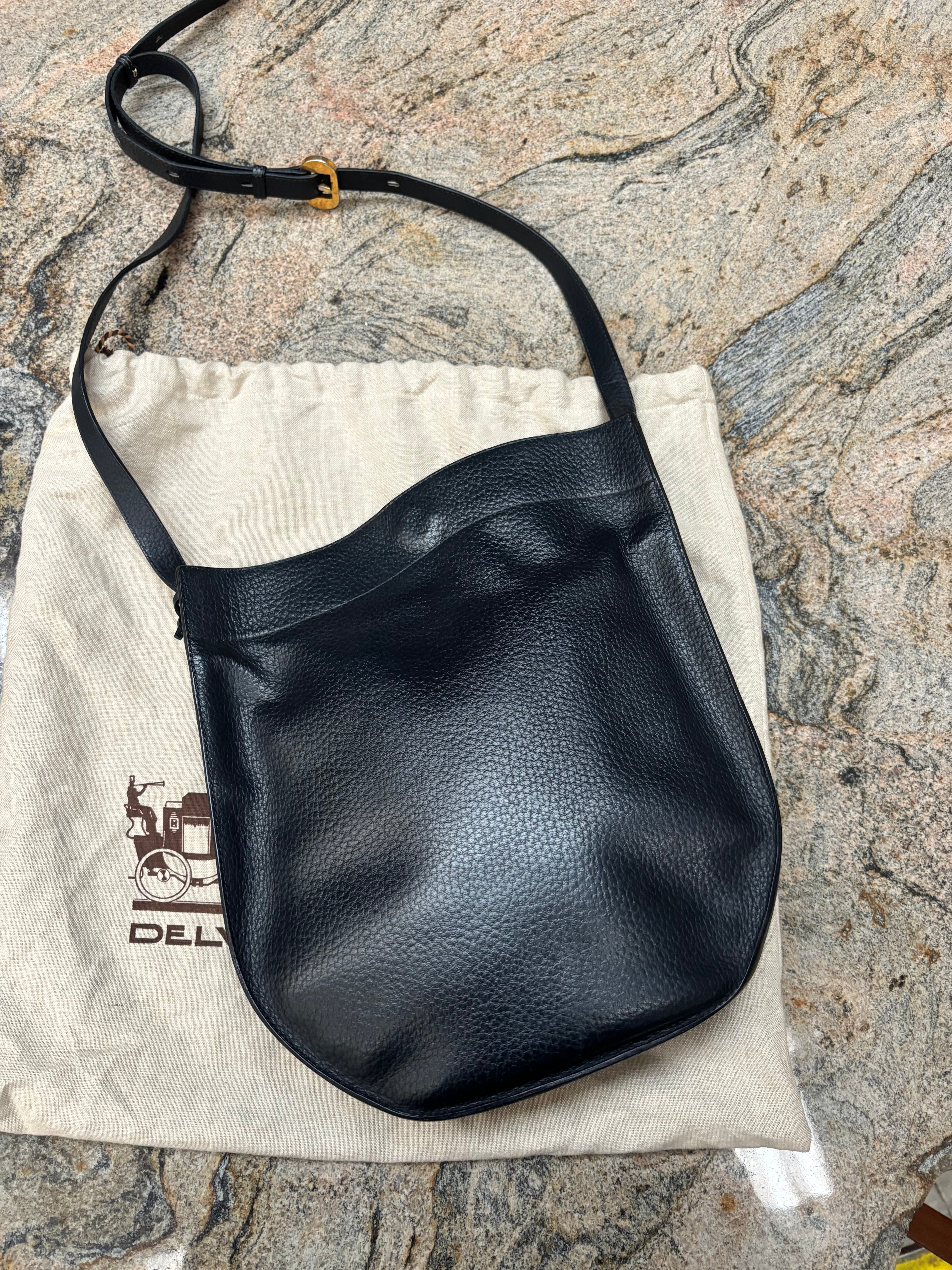 Sac bandoulière Delvaux bleu foncé