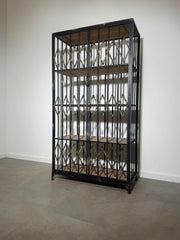 Industrial Folding Gate Display Cabinet / Bookcase