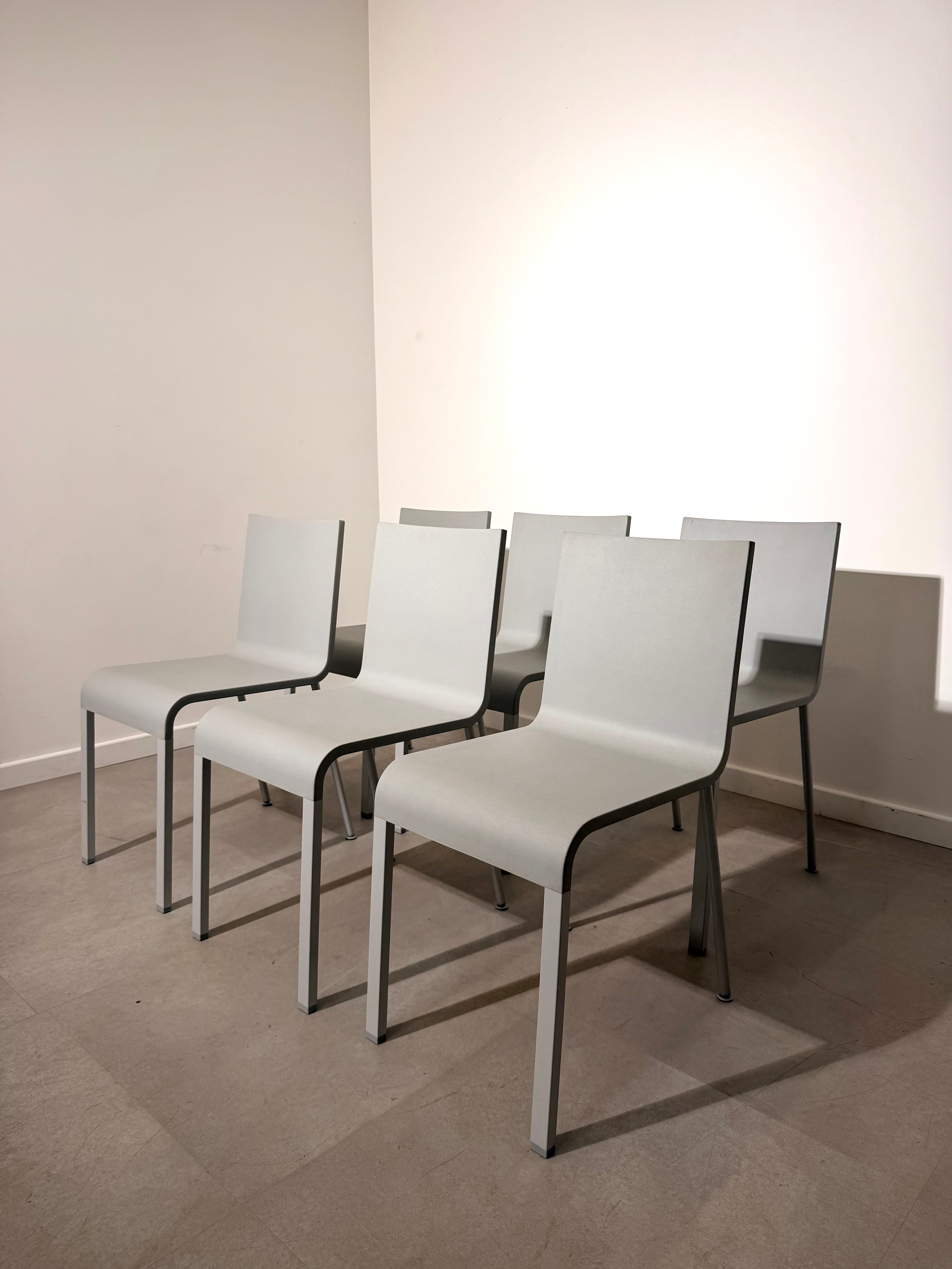 Set of 6 Vitra .03 Dining Chairs by Maarten Van Severen