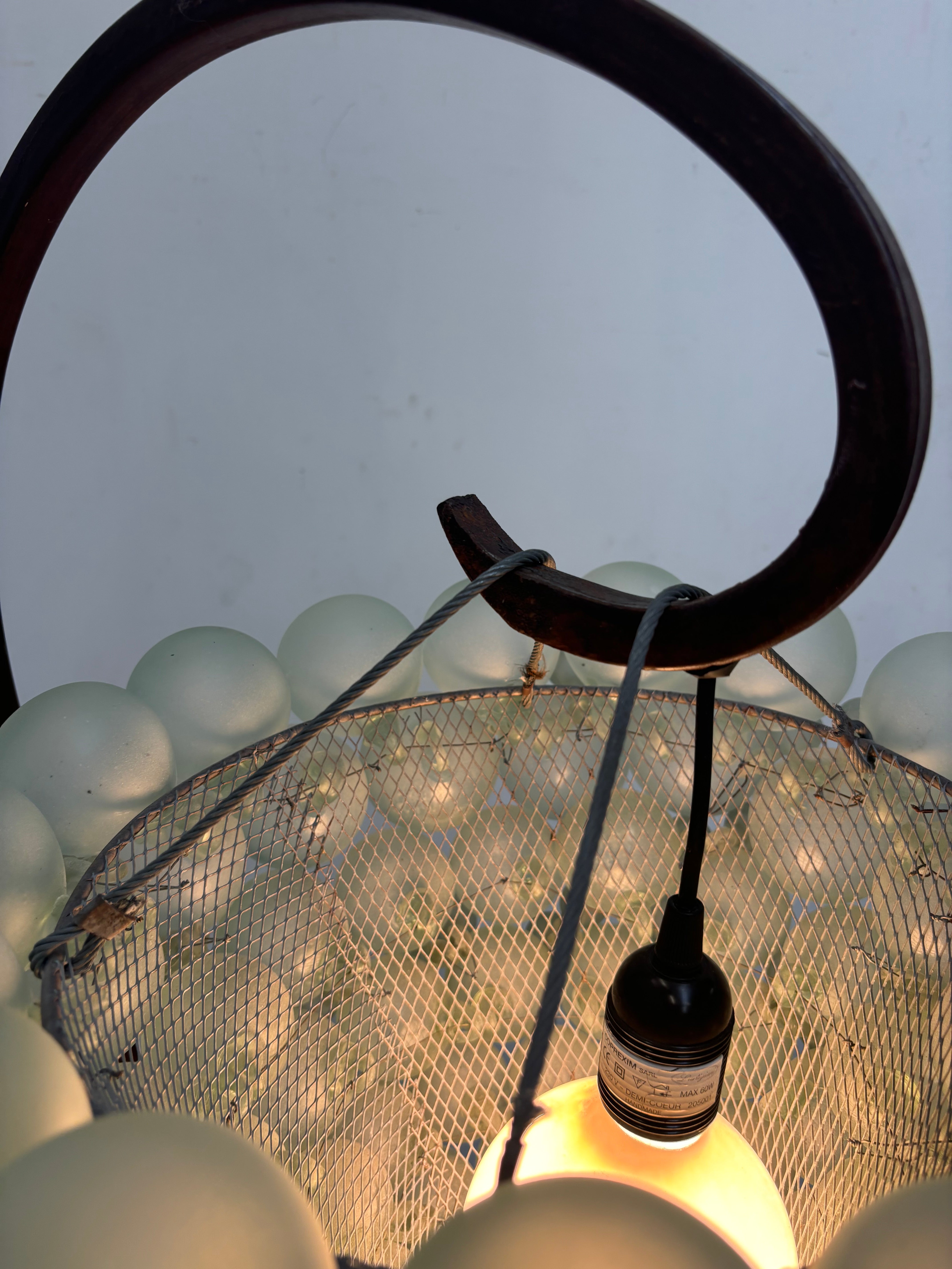 Fer Forgé Druivenglazen vloerlamp