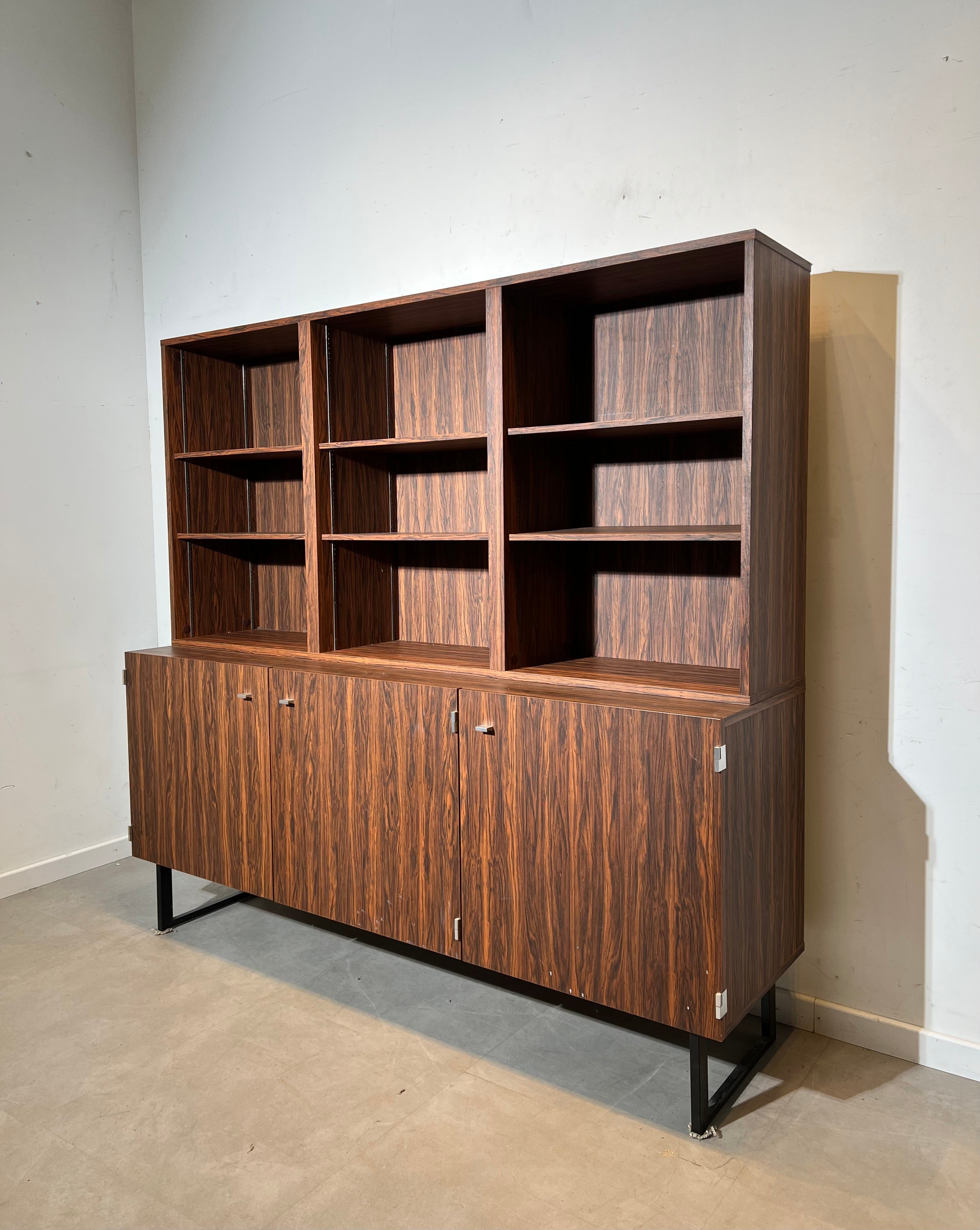Pierre Guariche for Meurop Rosewood wall unit