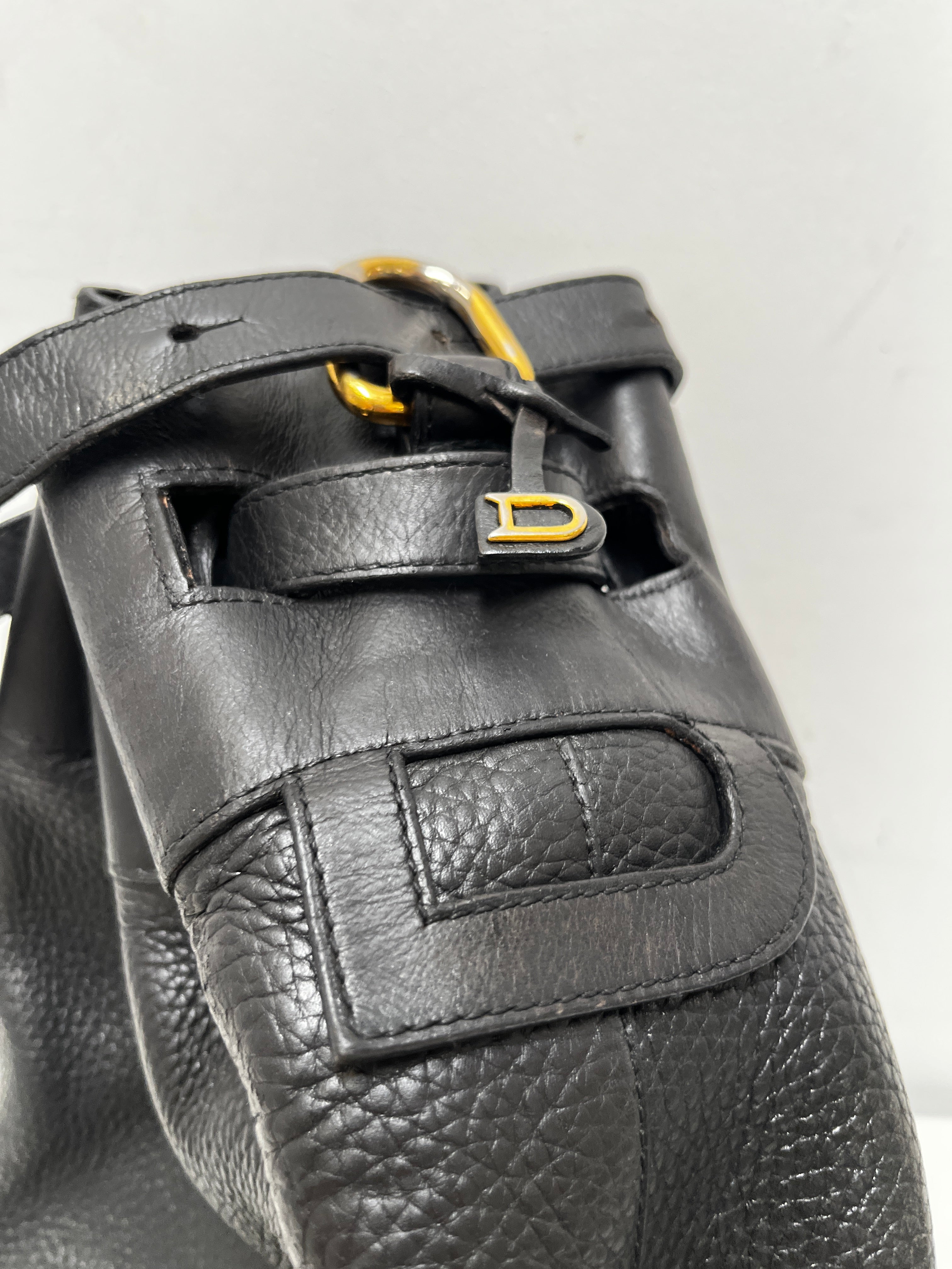 Delvaux black catogan trotteur bag