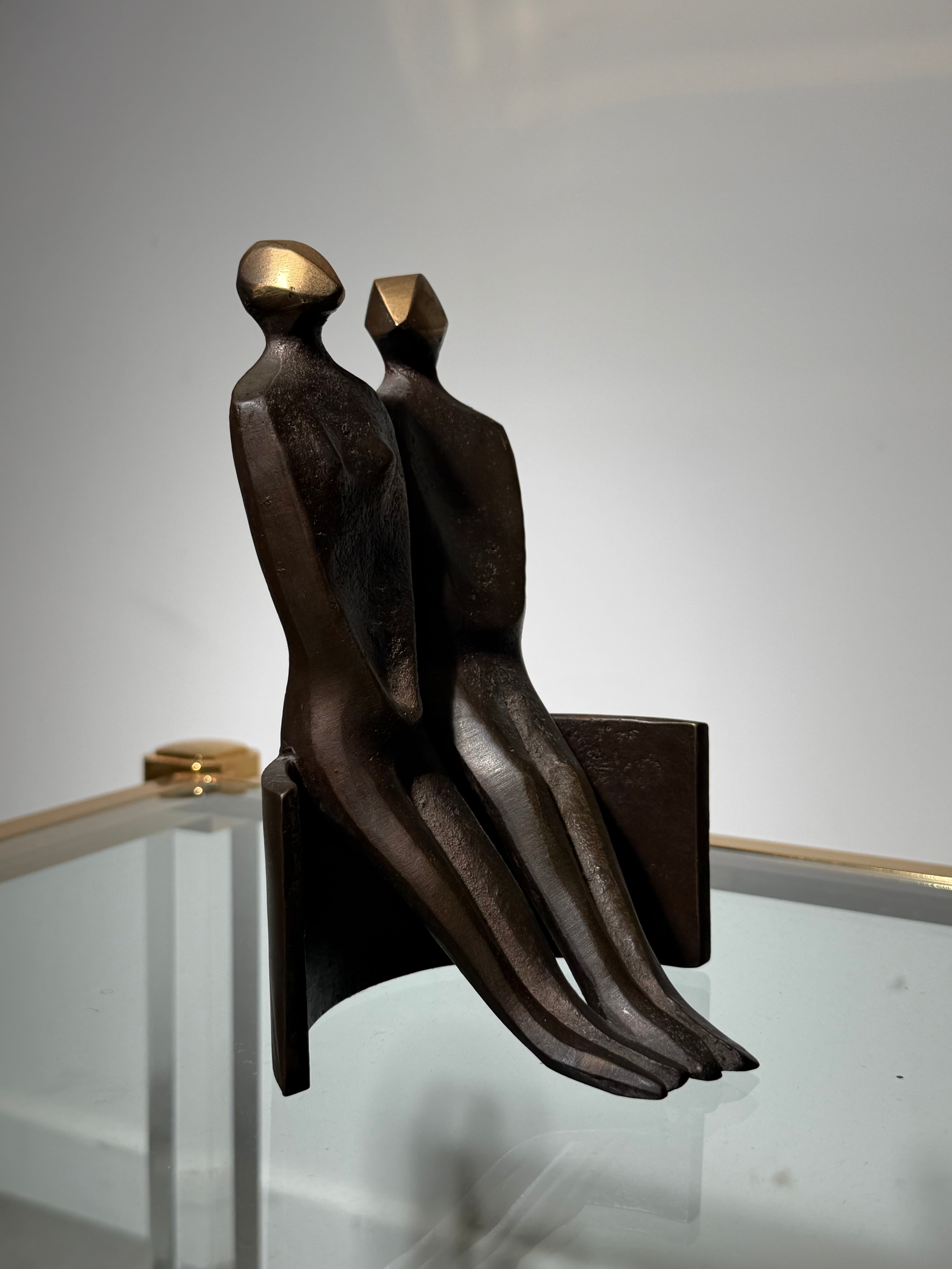 Boud Ceysens – Abstract Bronze Sculpture “Couple” (Edition 2/2)