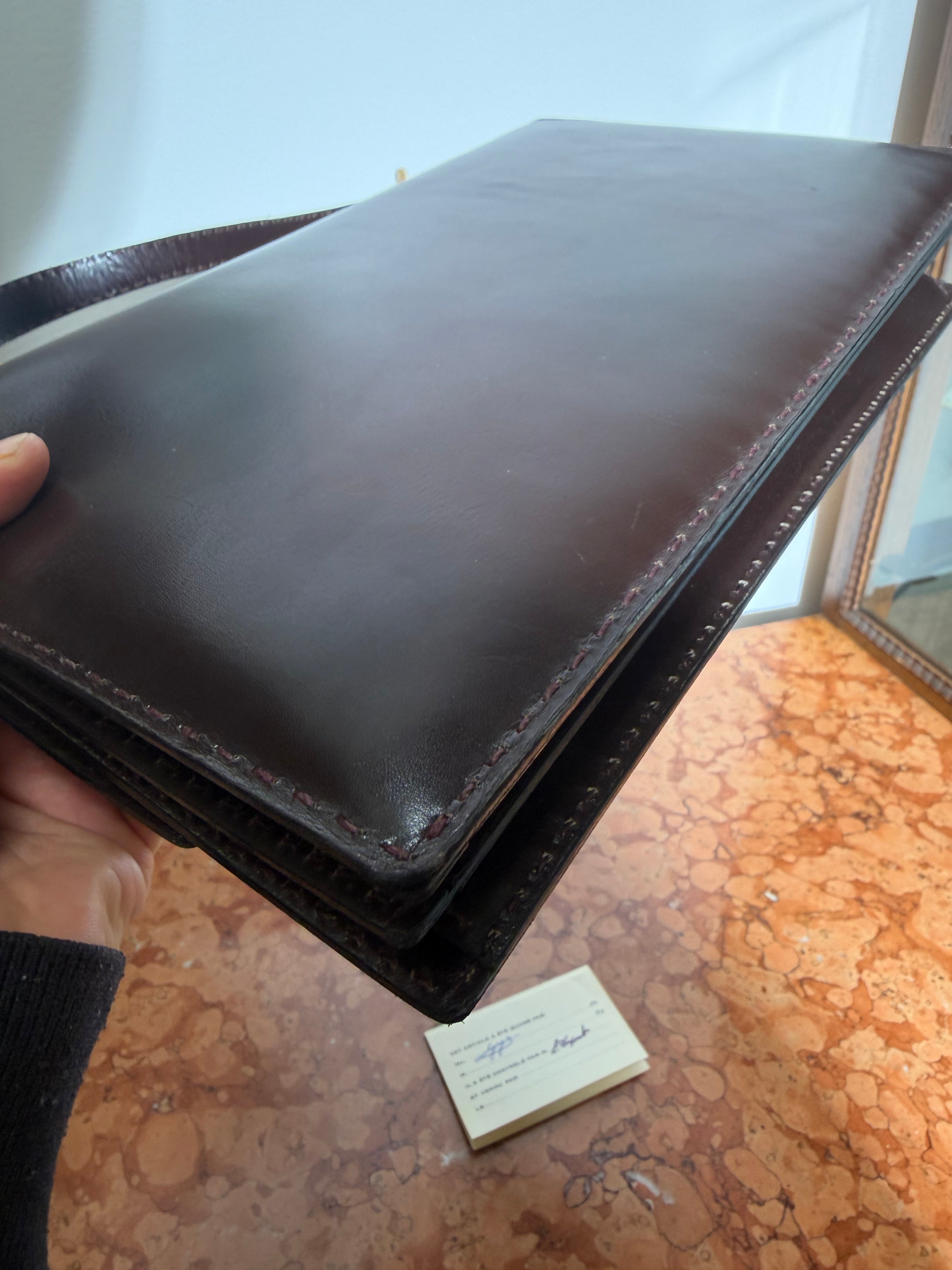 Vintage Delvaux Top Handle Handbag – Brown Leather