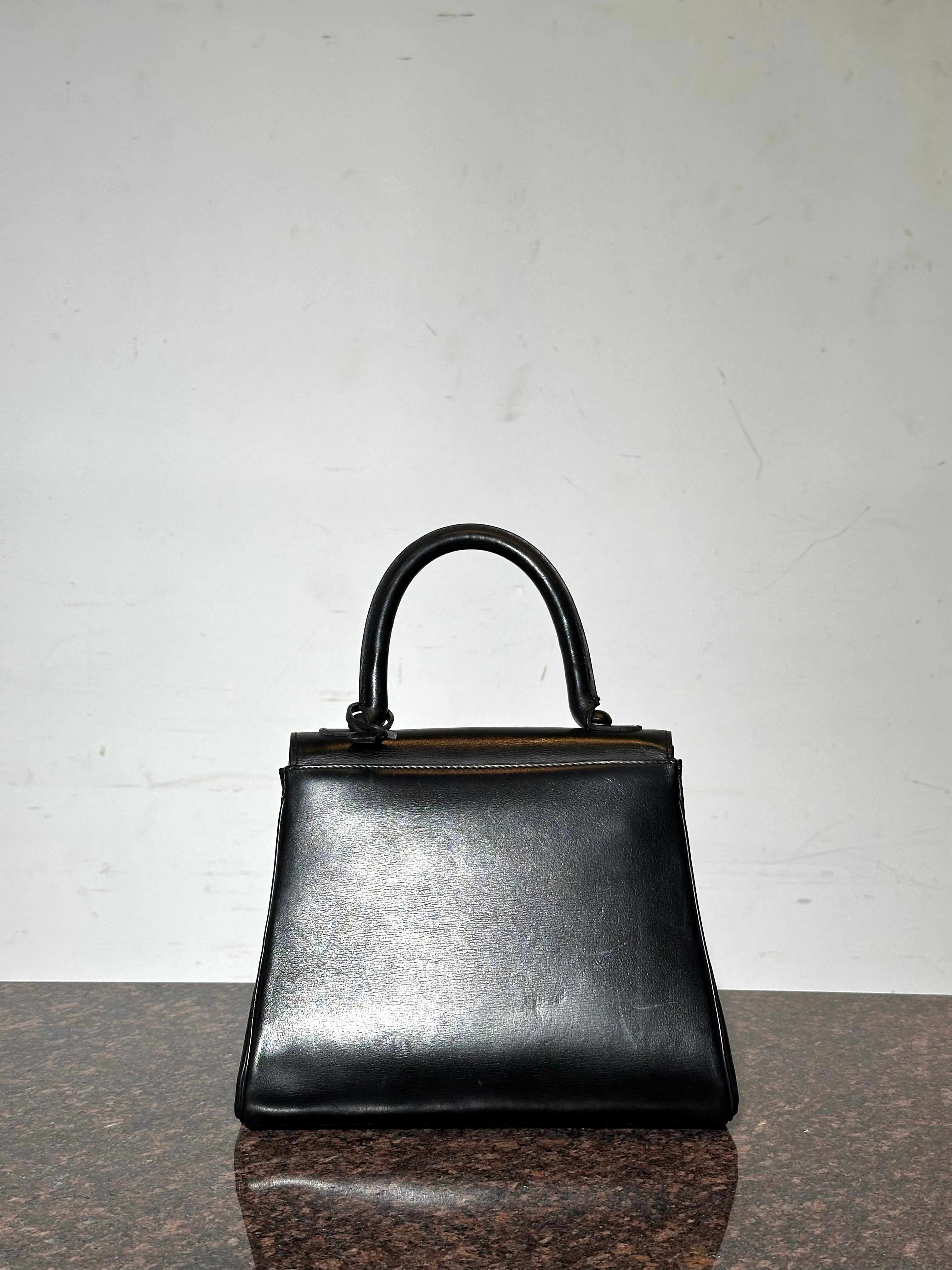 Sac à main Delvaux « Brillant PM » – Cuir noir
