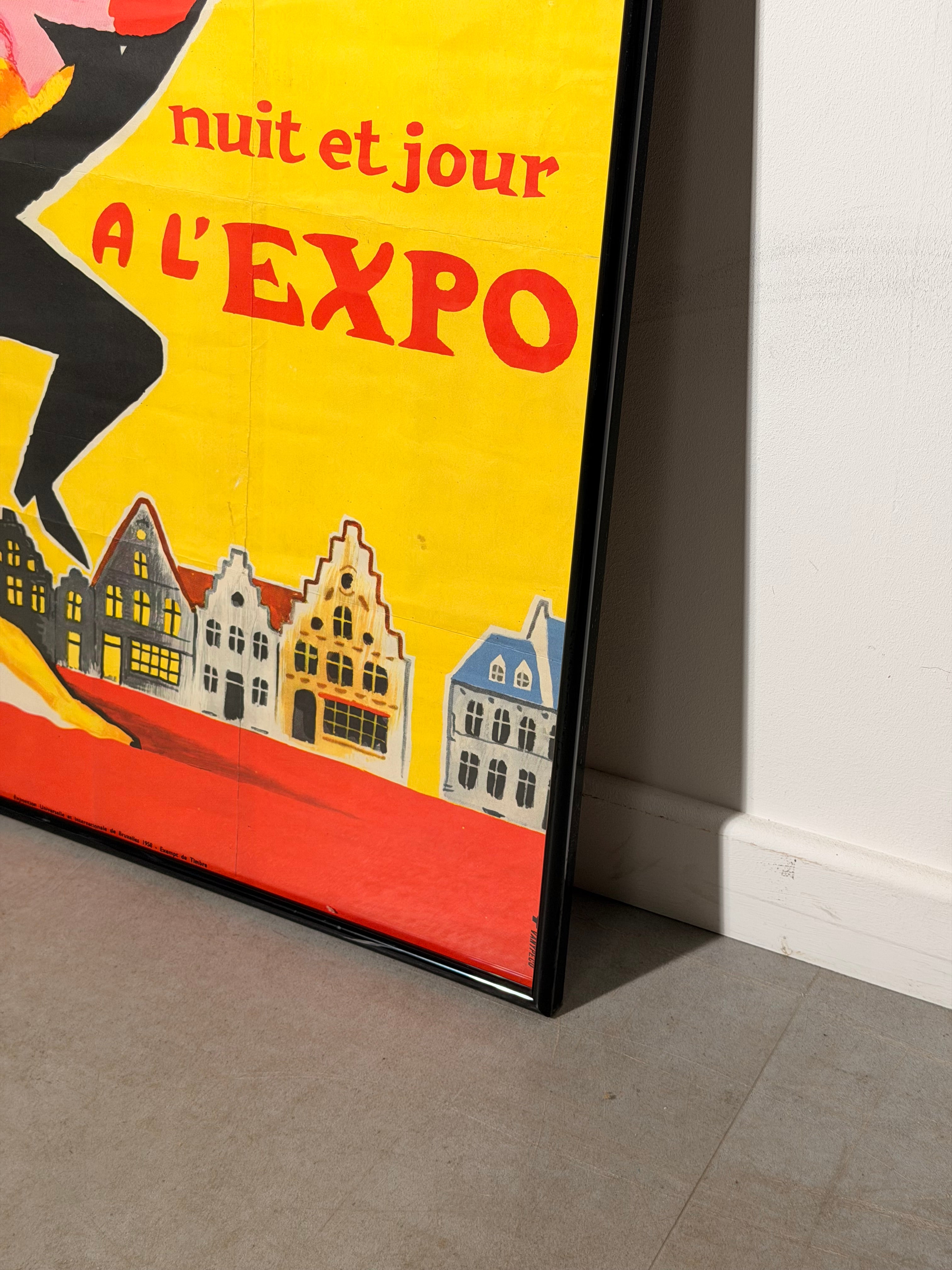 Original Expo 58 “La Belgique Joyeuse” Poster – Brussels World’s Fair 1958