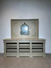 Console table with mirror