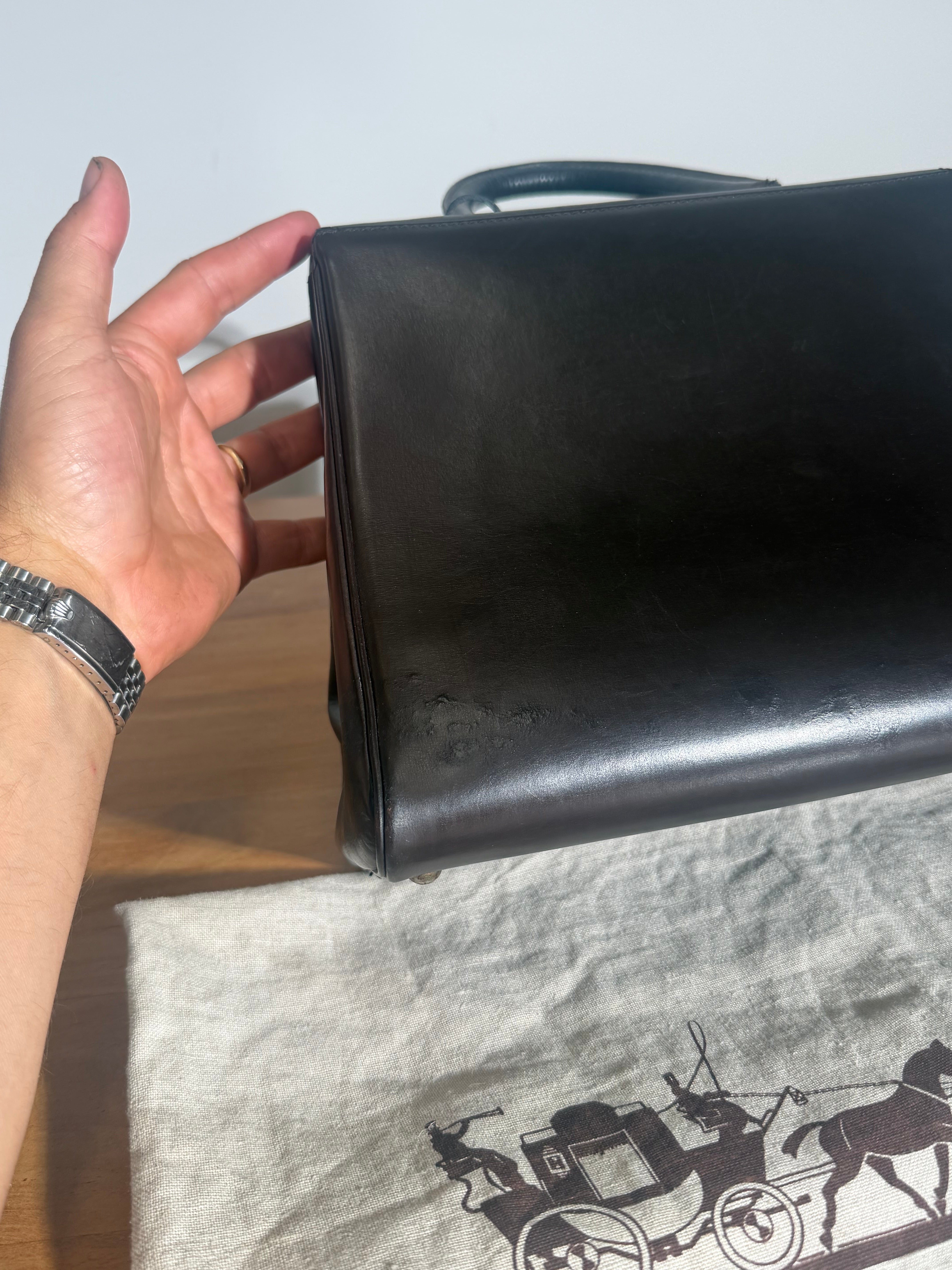 Delvaux Brillant MM Handbag – Chocolate Brown Leather