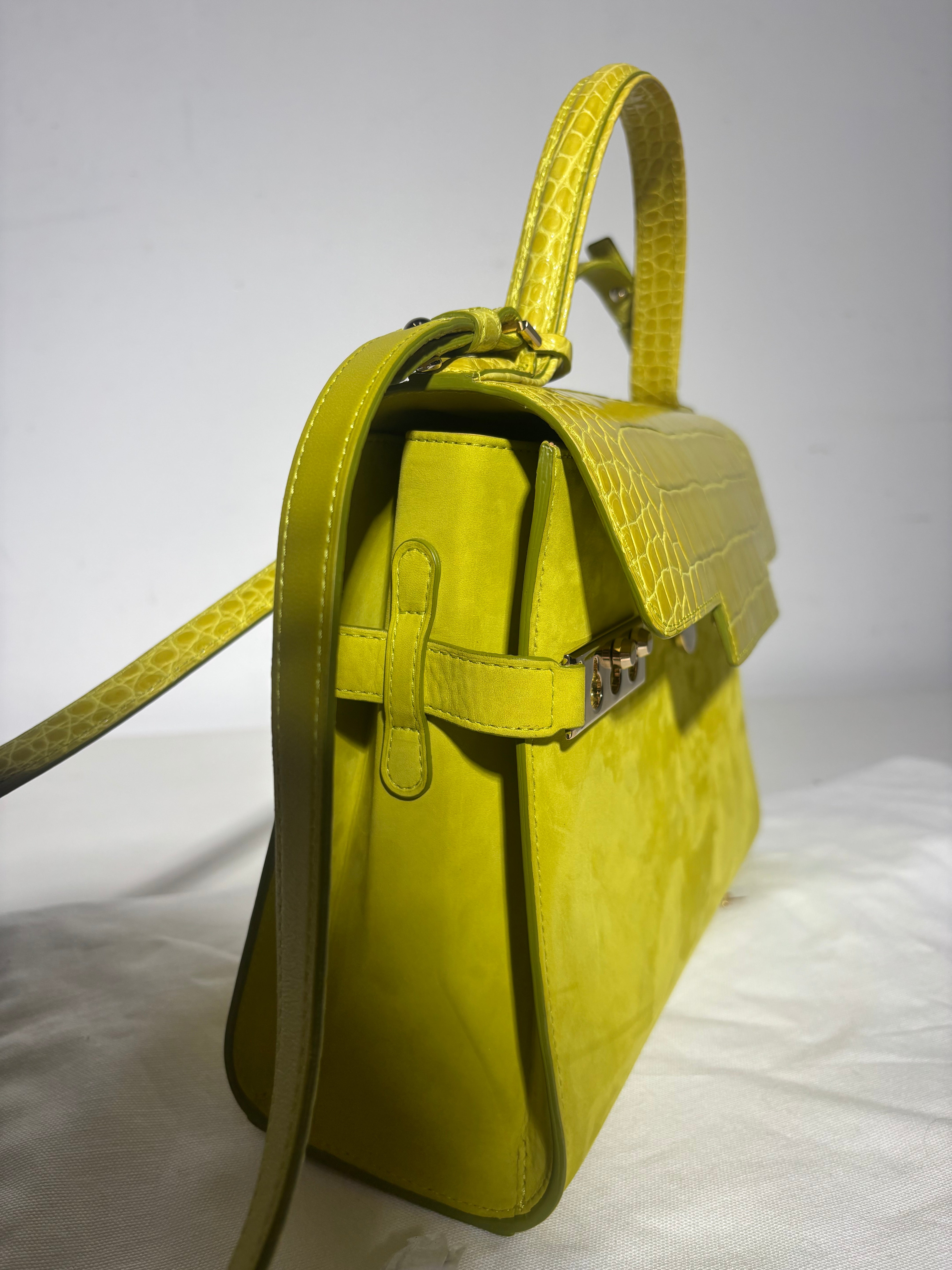 Delvaux Tempête Edition Limitée Croco &amp; Daim MM