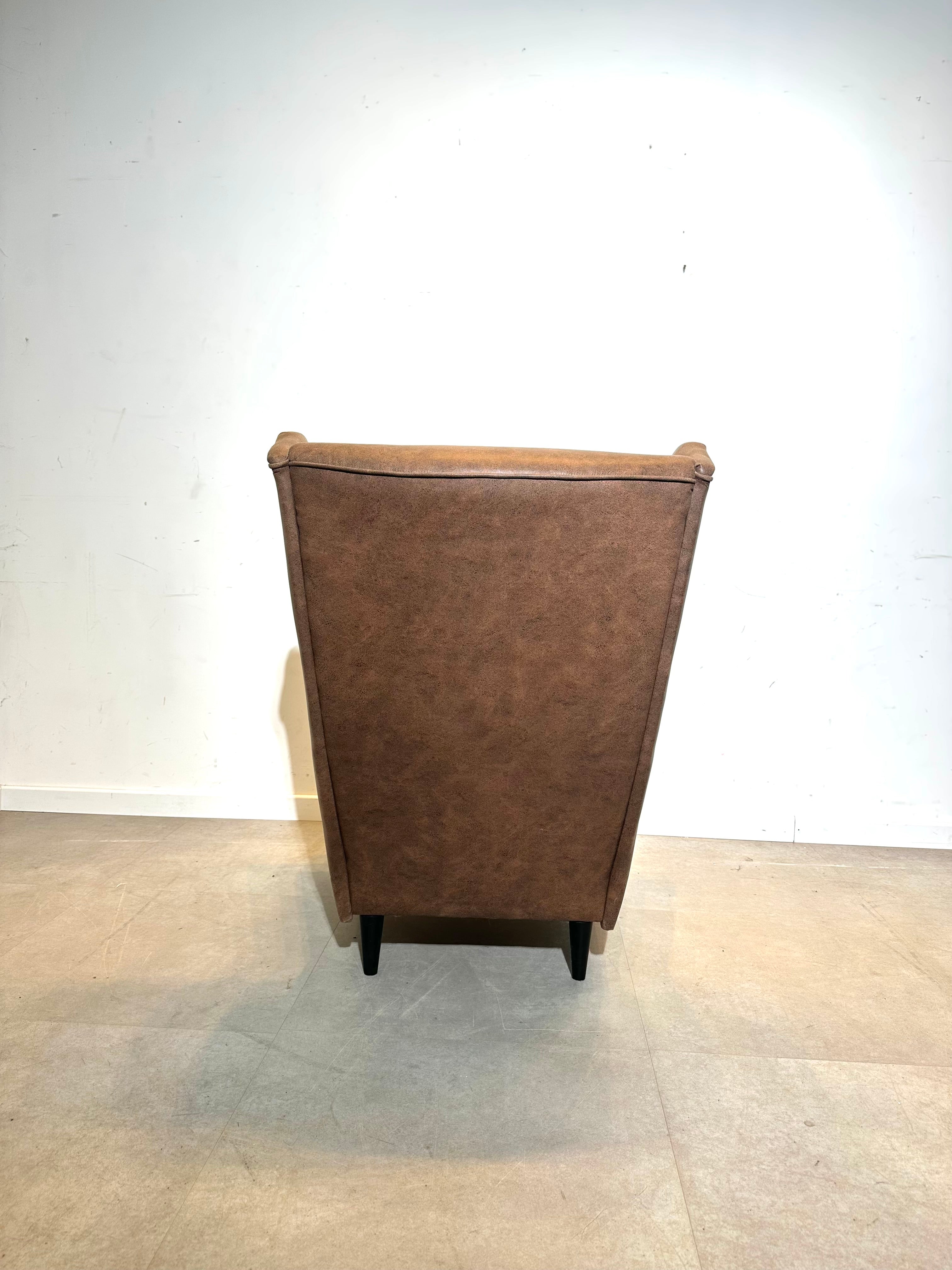 IKEA Wingback Armchair + Ottoman