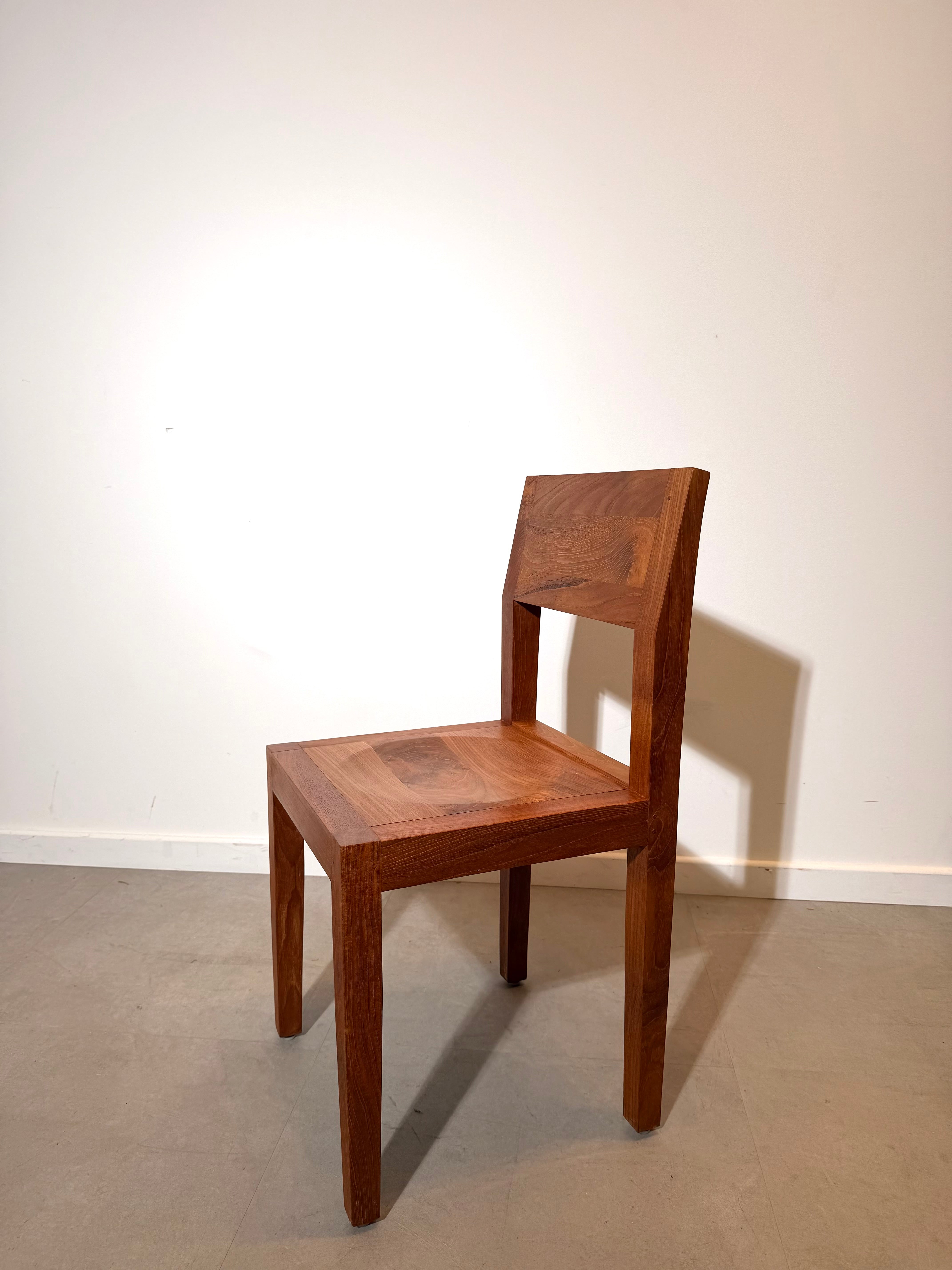 Solid Teak Dining Chairs – Set of 6