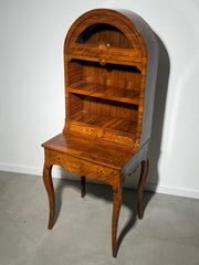 Antique English Marquetry Writing Desk / Secretary