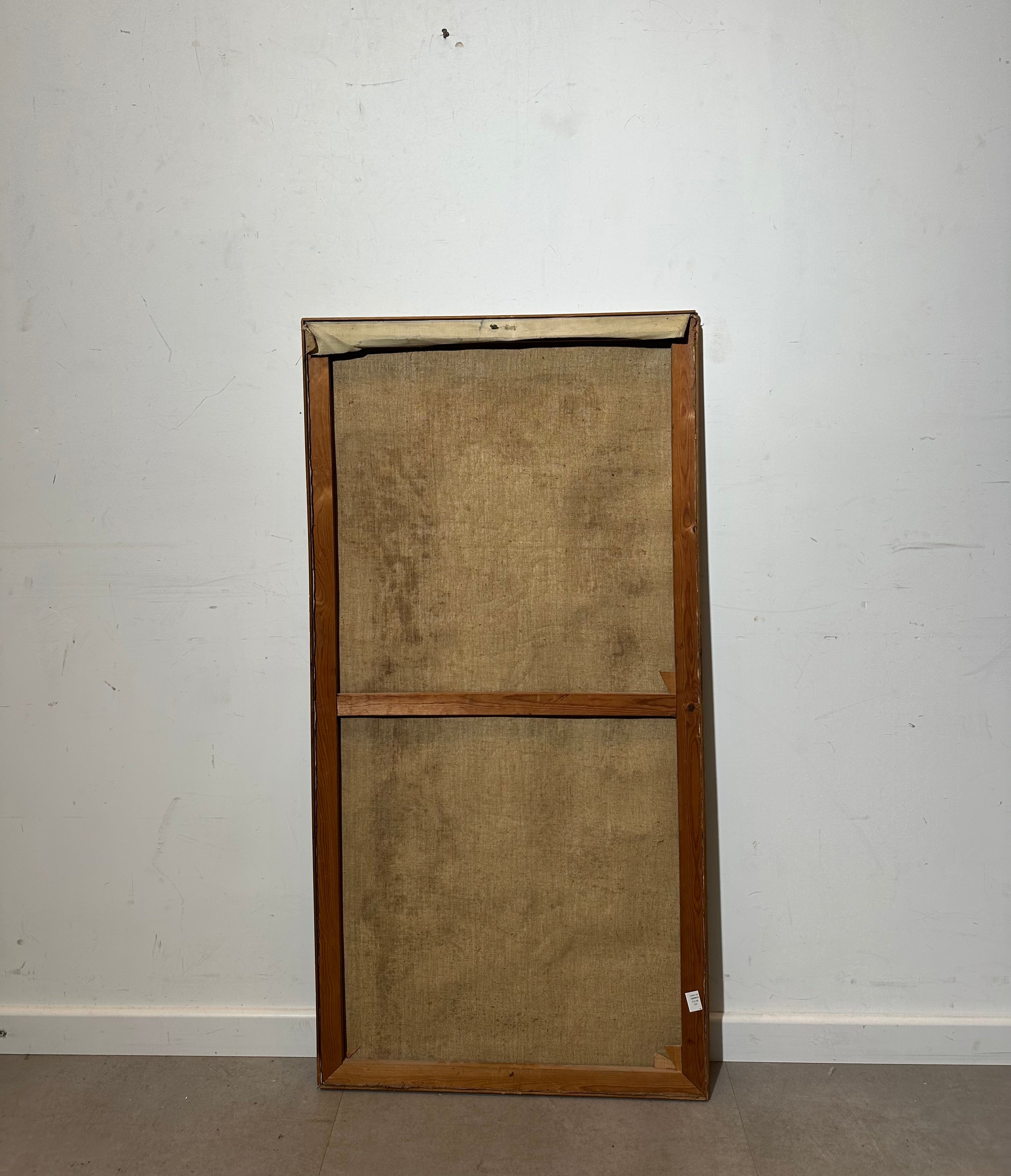 Abstract Textured Painting on Canvas "Door Gevaert"