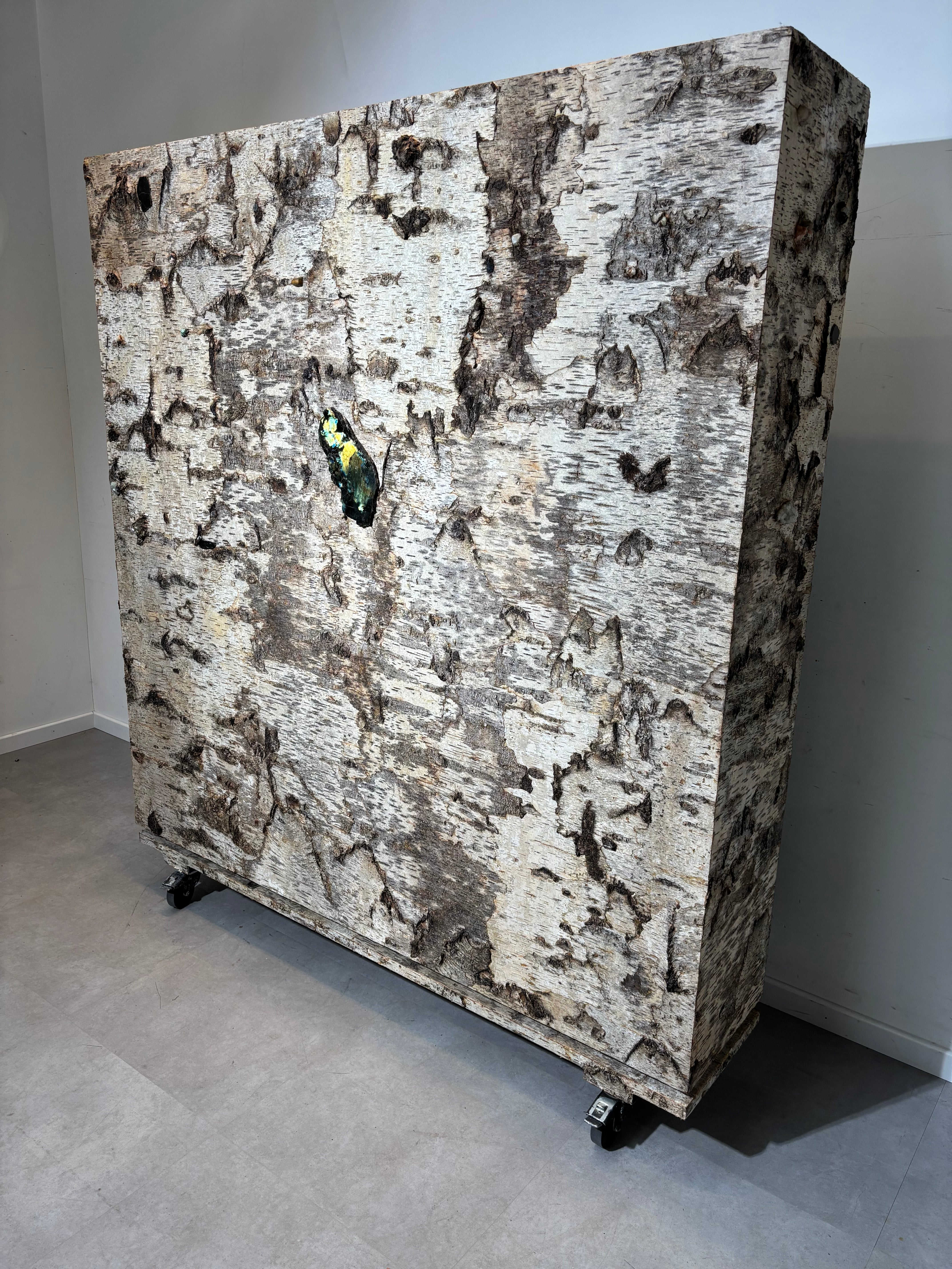 Birch Bark Bookcase by Sophie Gallardo & George Guillaume Cassan