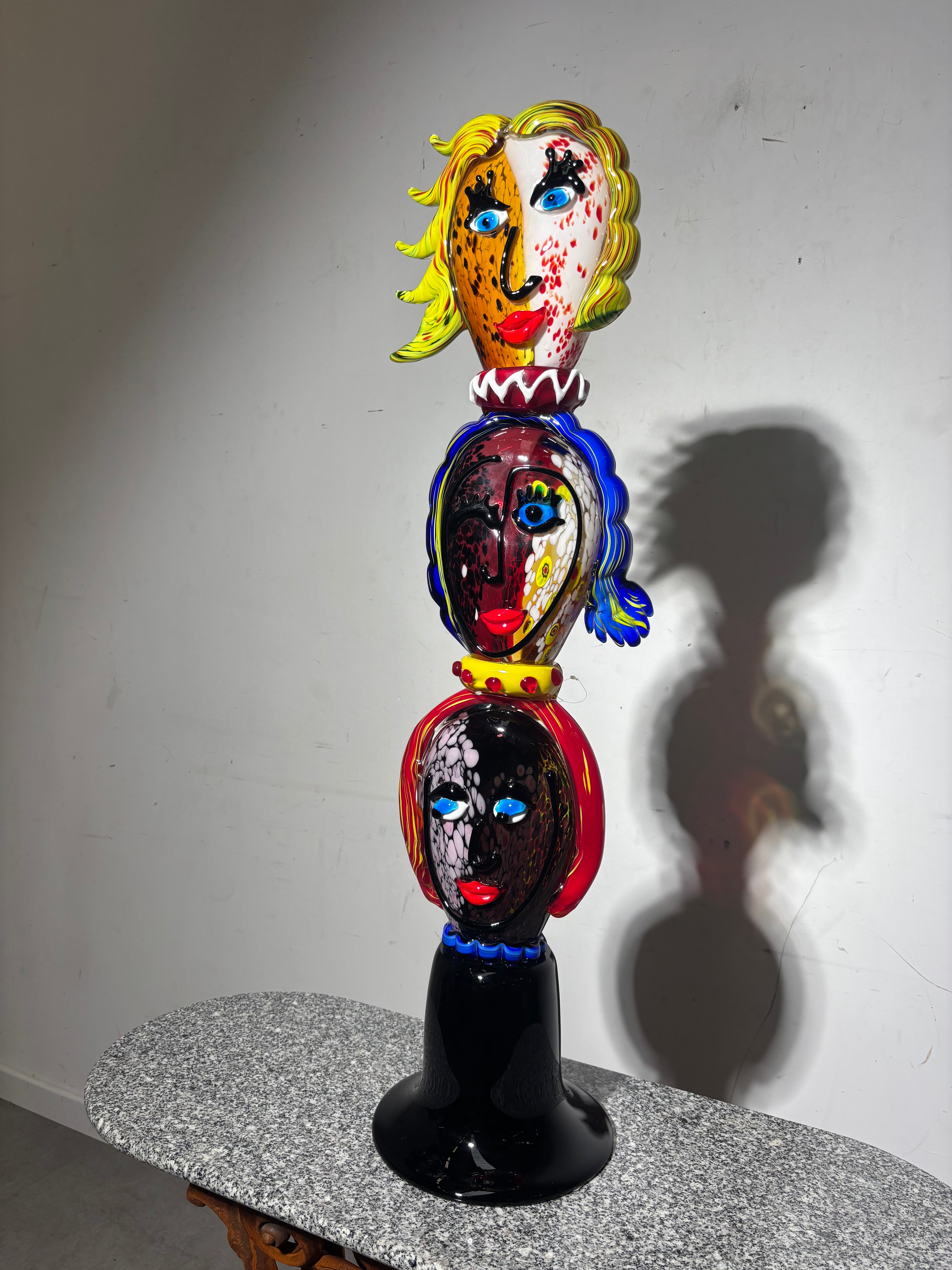 Abstracte figuur van Murano-glas, 90 cm.