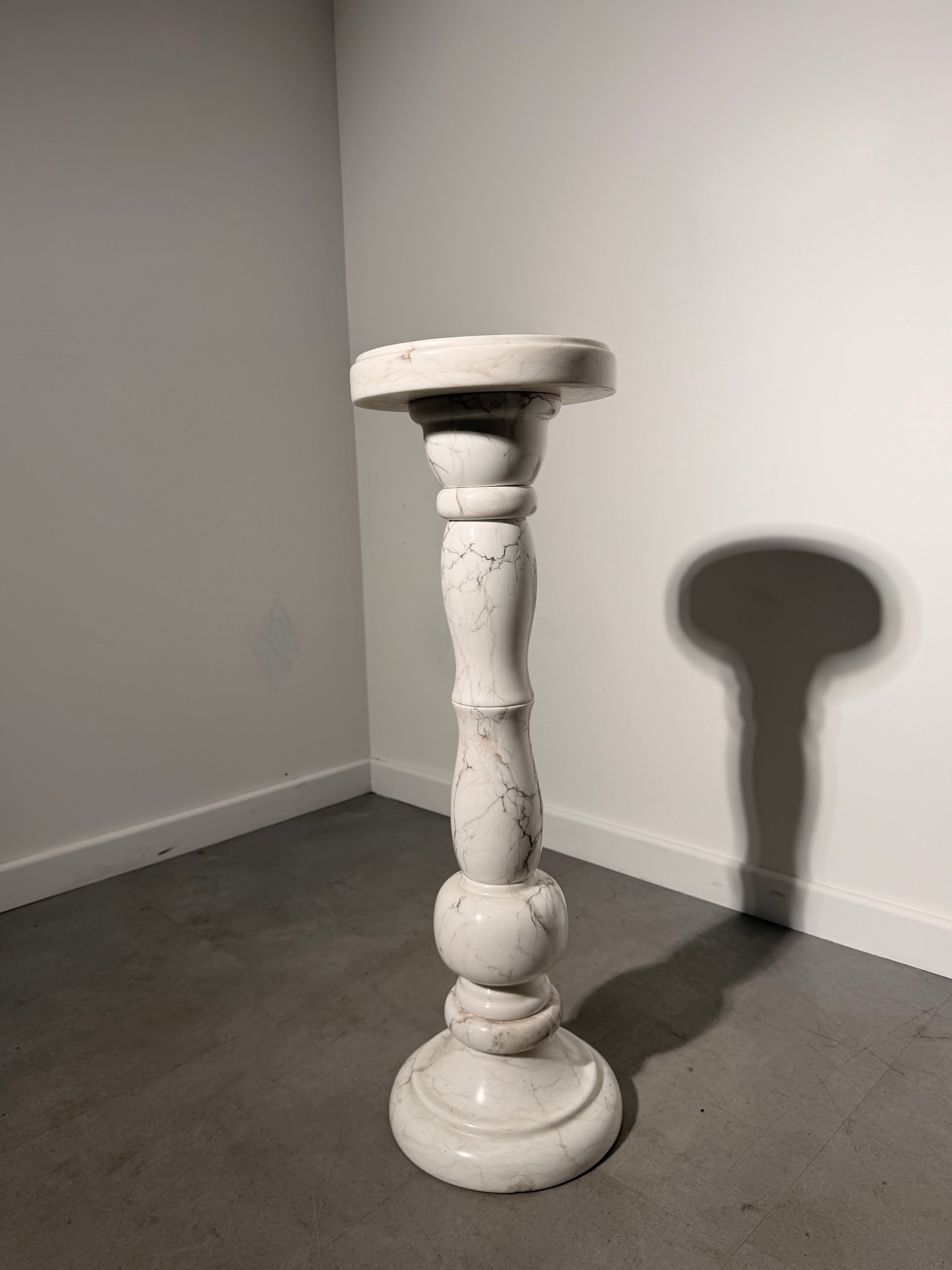 Antique Marble Pedestal Column Stand