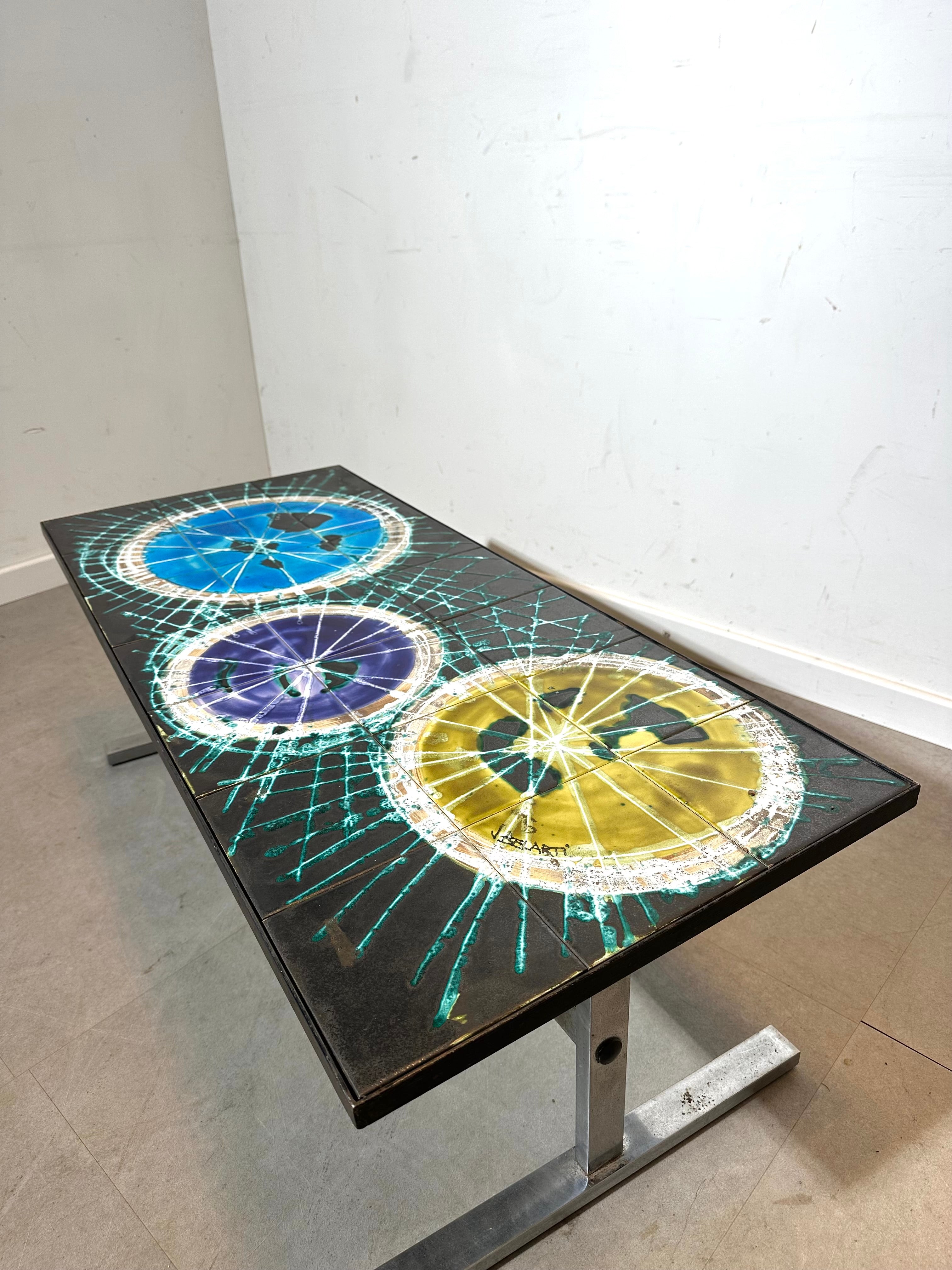 Belgian Ceramic Tile Coffee Table by Belarti